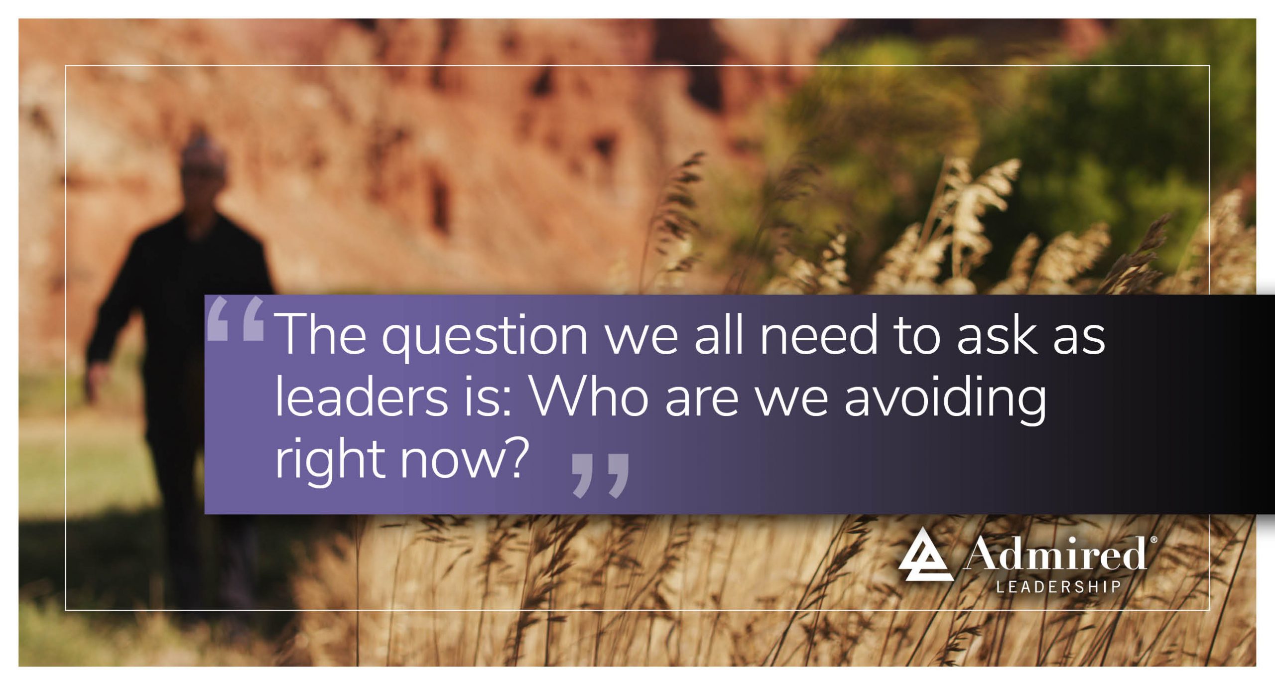 Avoiding Is an Act of Cowardice