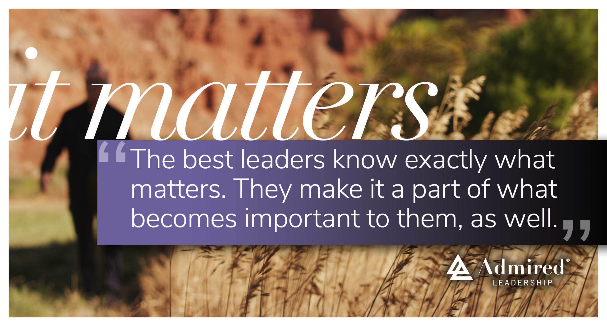 If It Matters to You, It Matters to Me