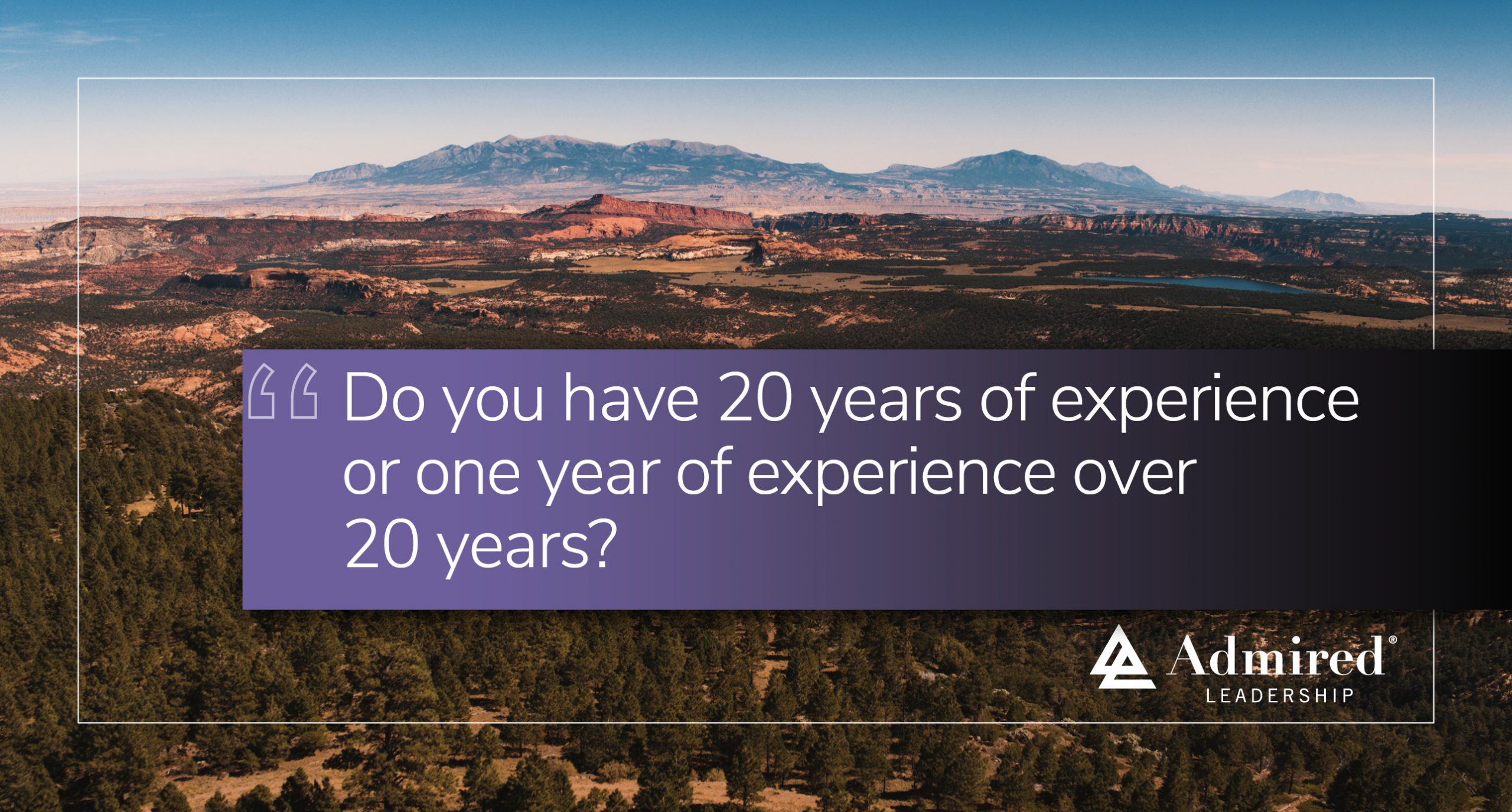 Experience Can Be Deceiving