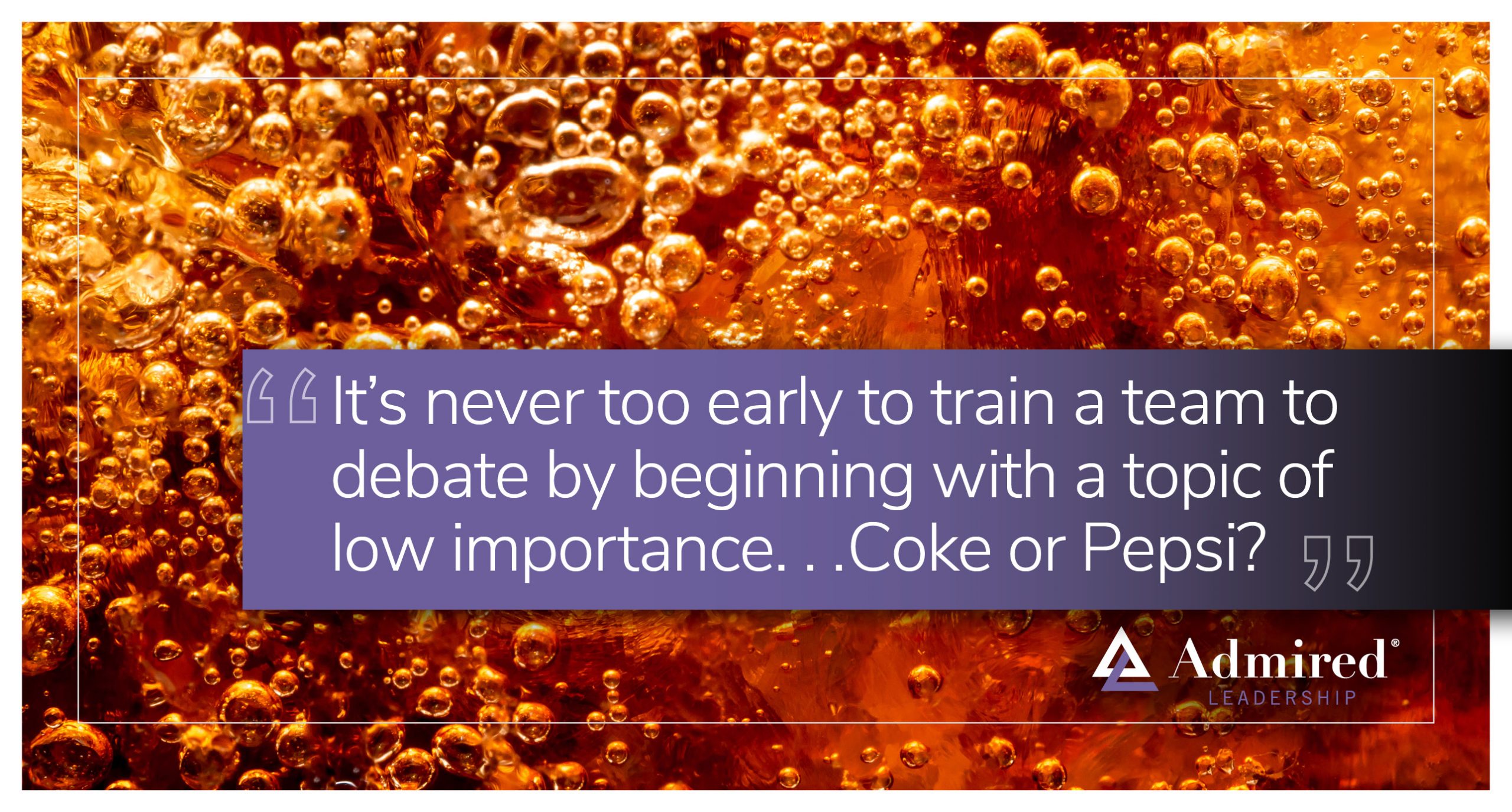 Sparking a Healthy Debate