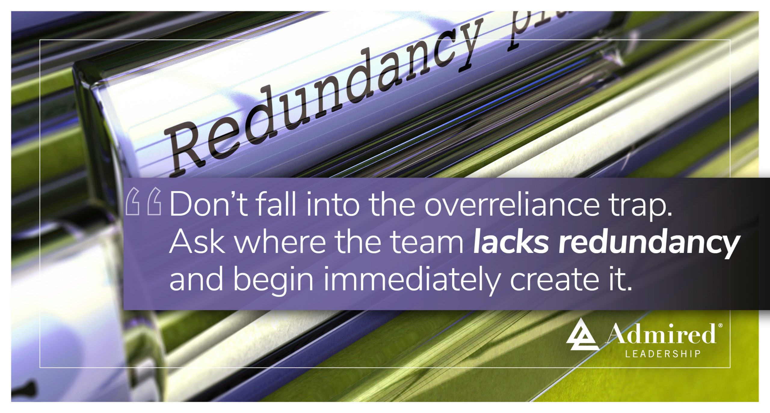 Avoid Over-Reliance on a Single Source