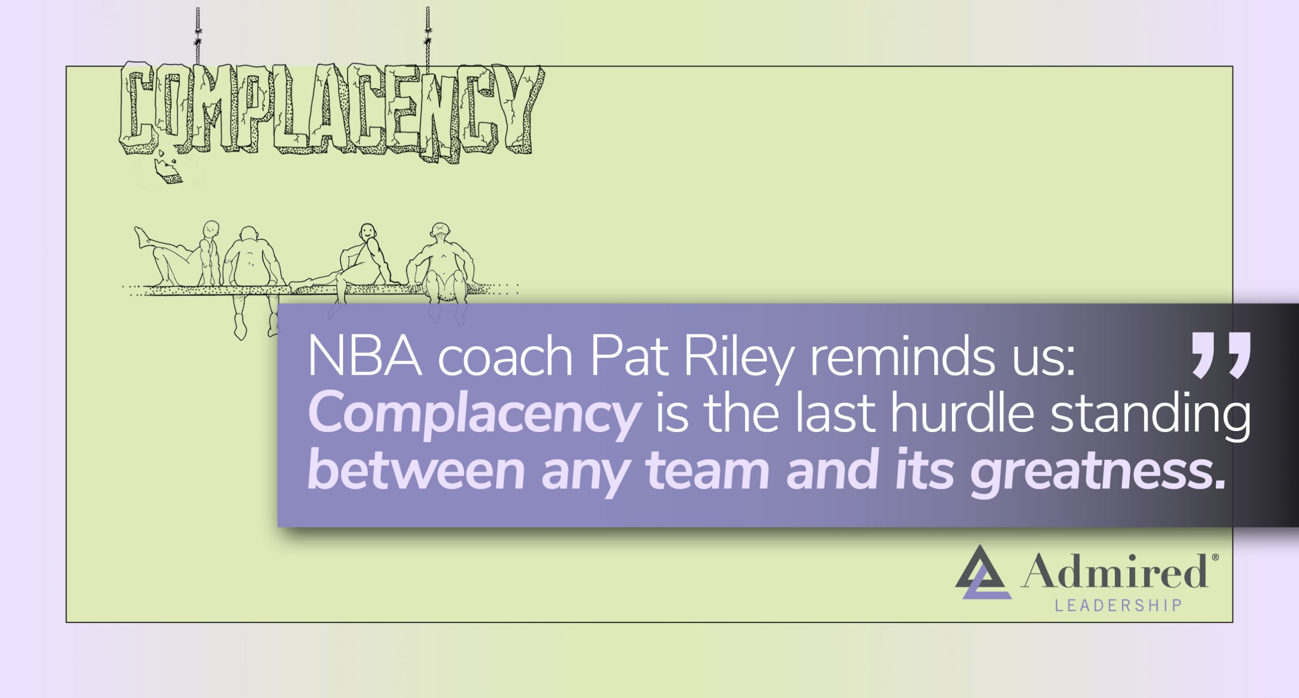 Complacency Kills