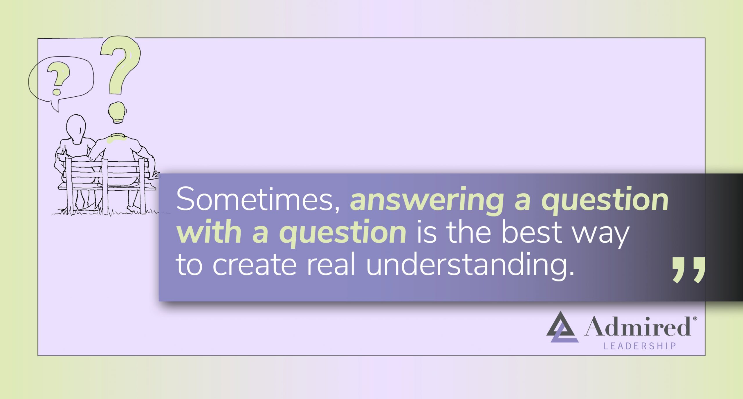 Answering a Question With a Question