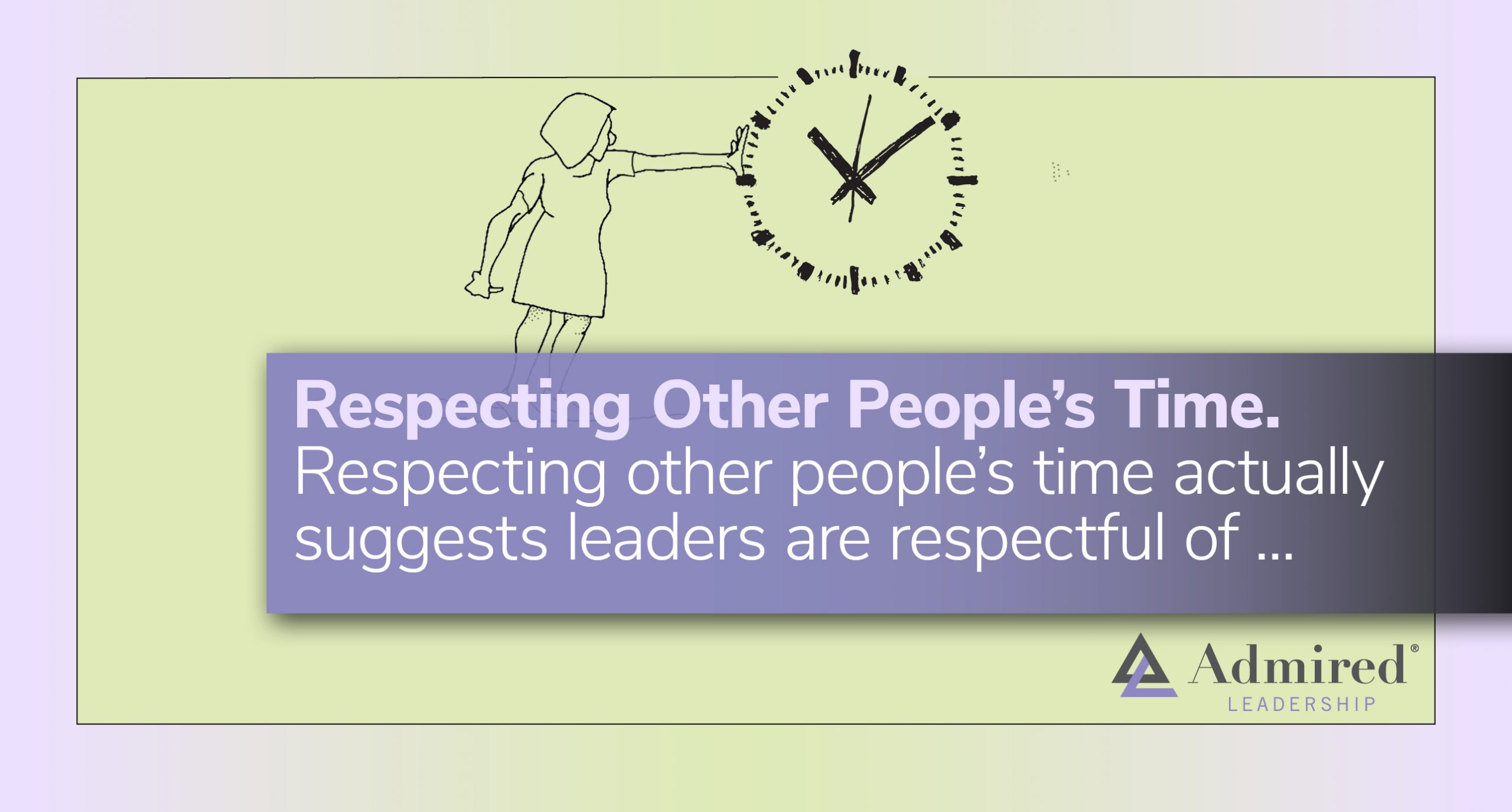 Respecting Other People’s Time