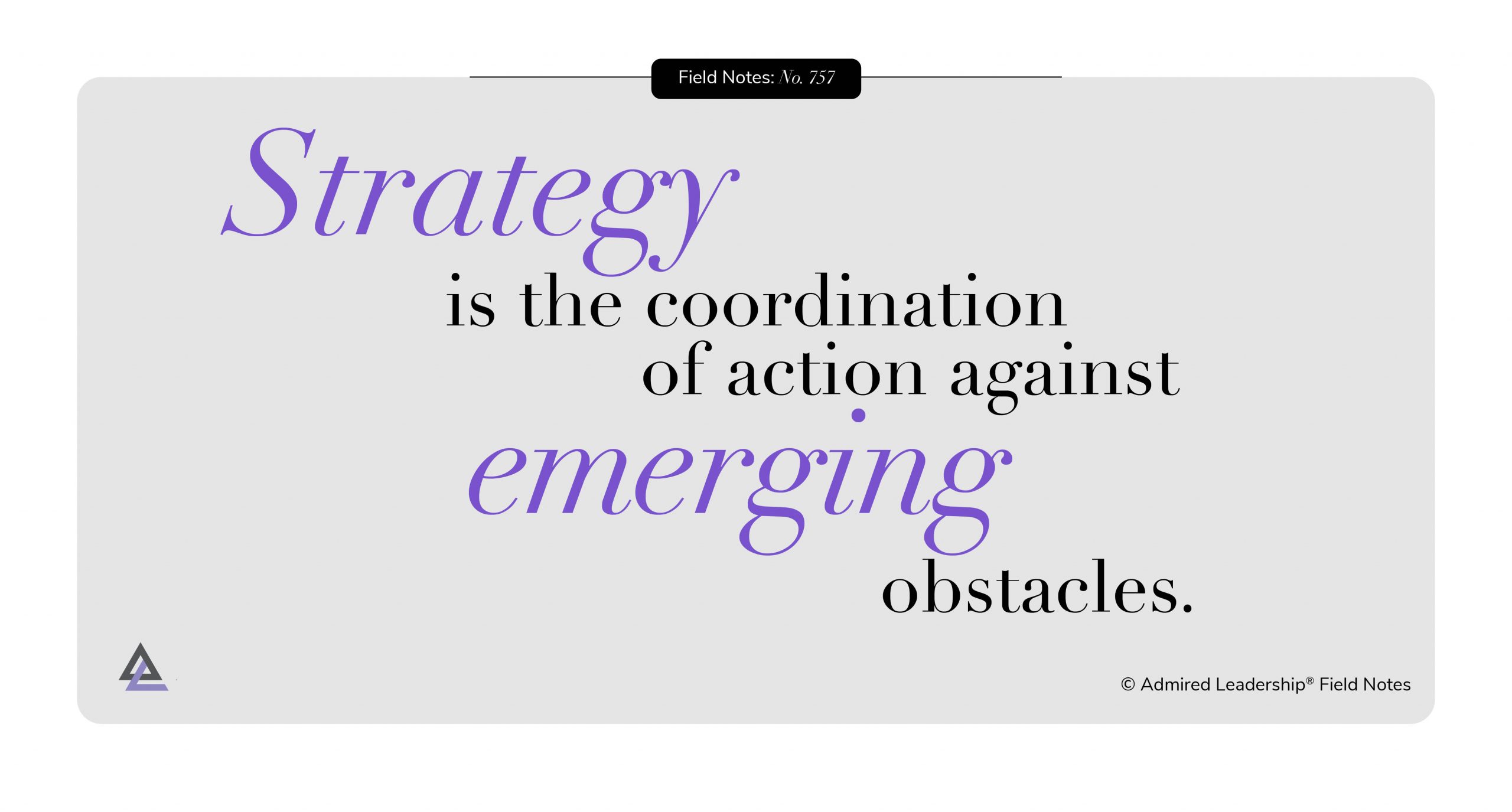 A Good Strategy is Always Evolving