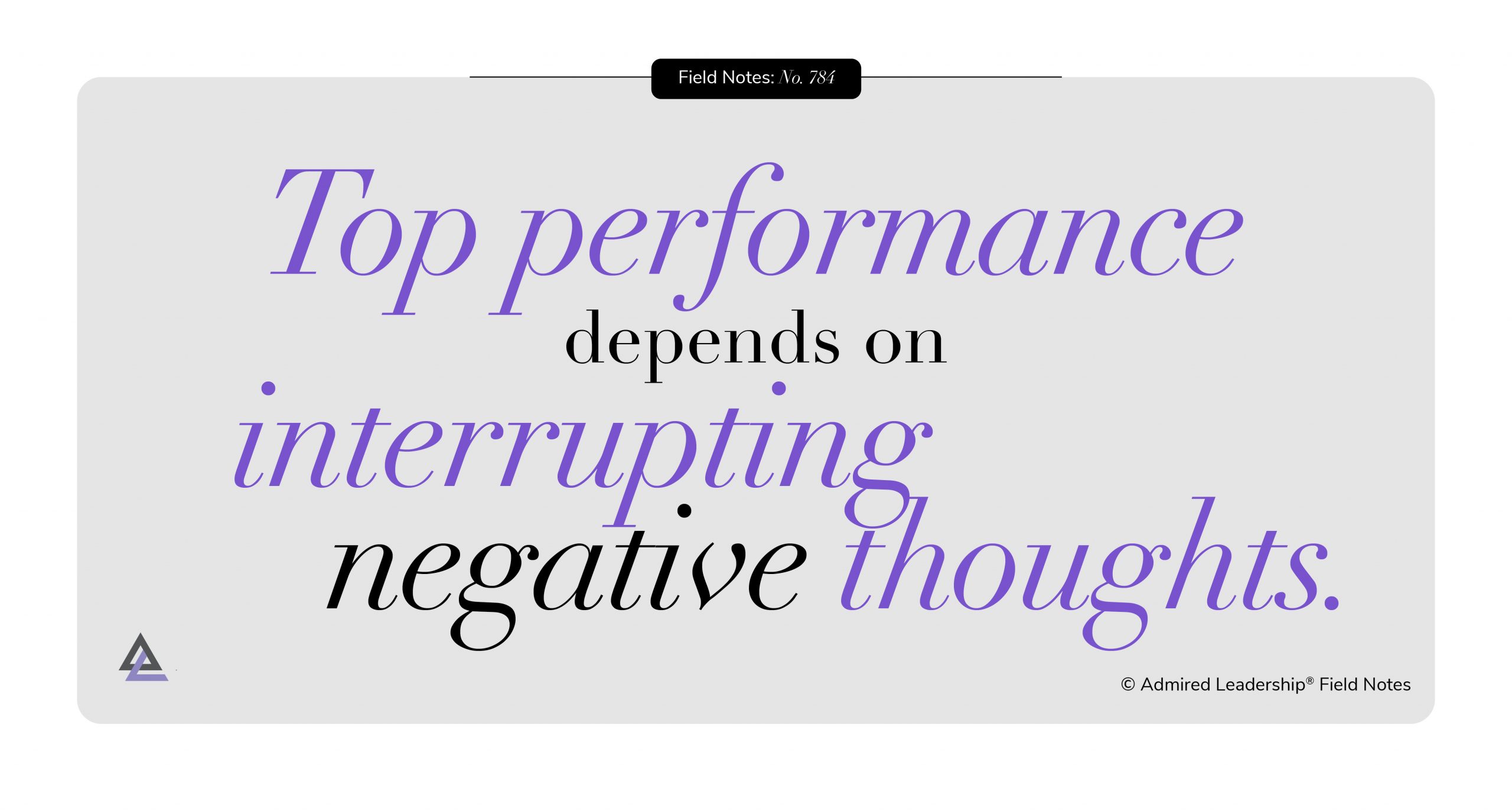 Give Negative Thoughts a Positive Ending