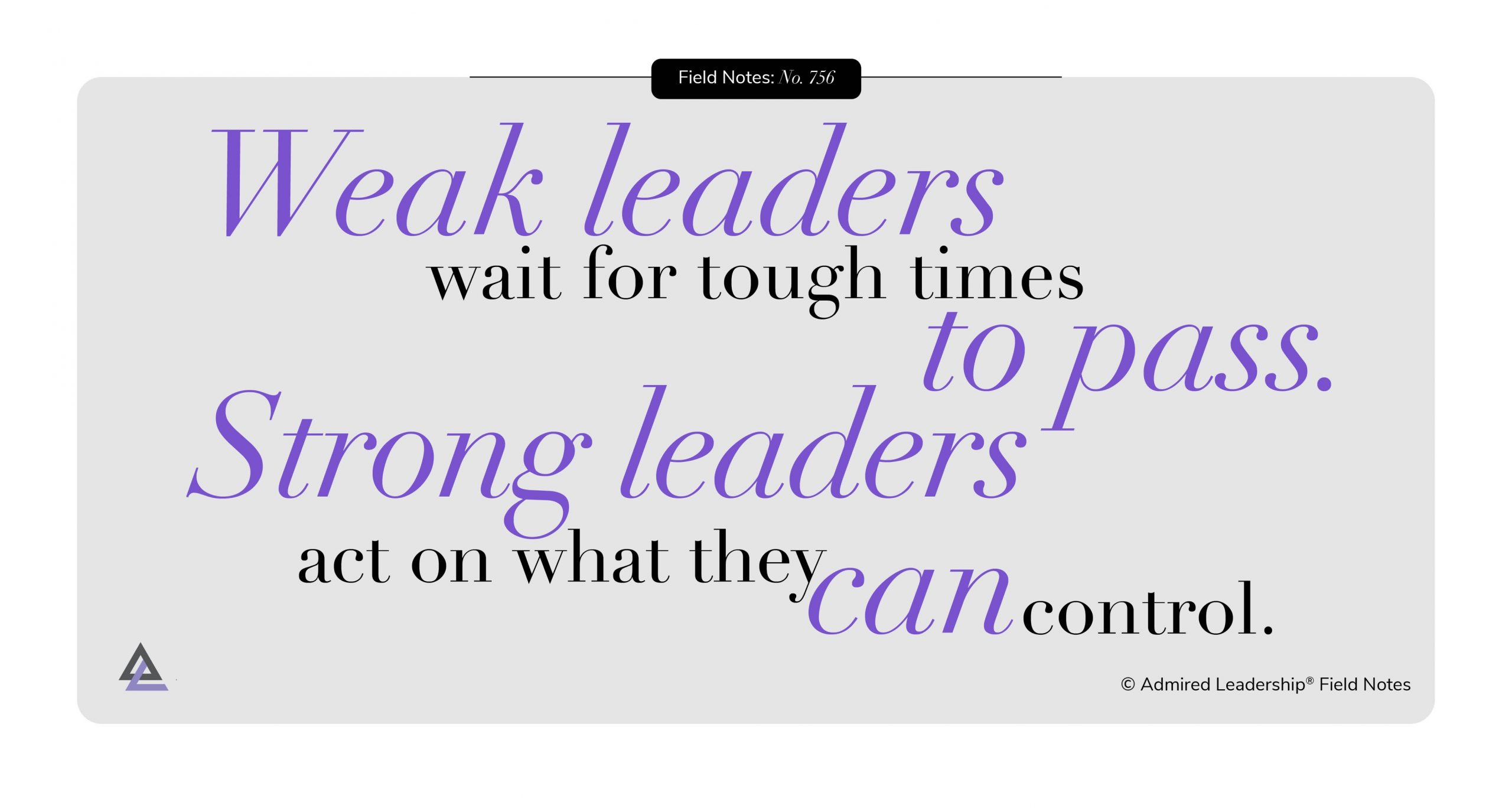 There Is Always Something You Can Do About It