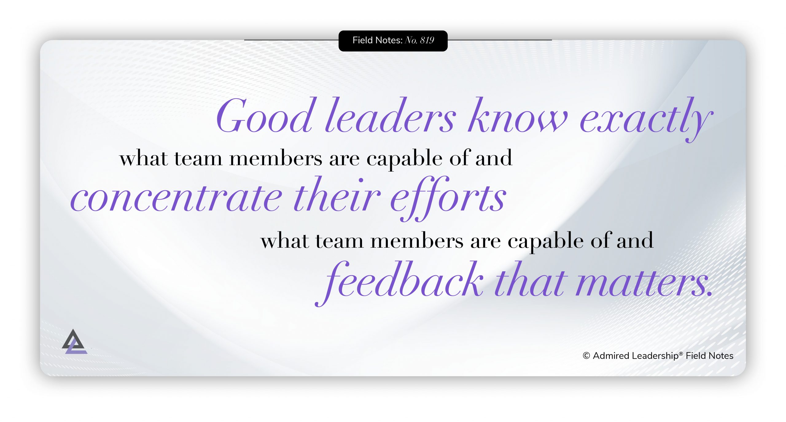 Focusing Feedback on What Others Are Capable Of