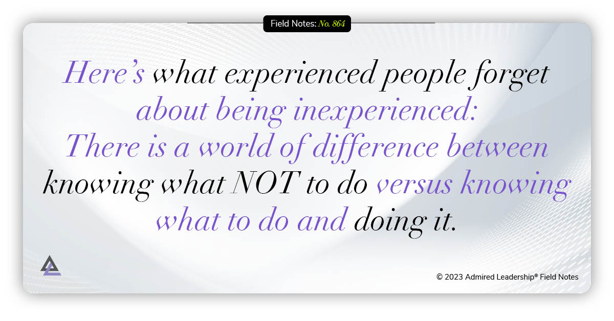 The Secret to Leading Inexperienced Team Members