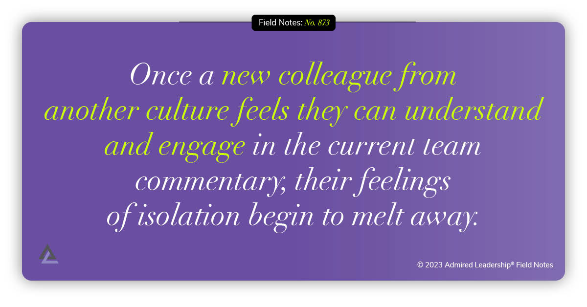 Bringing Those From Another Culture Into the Conversation