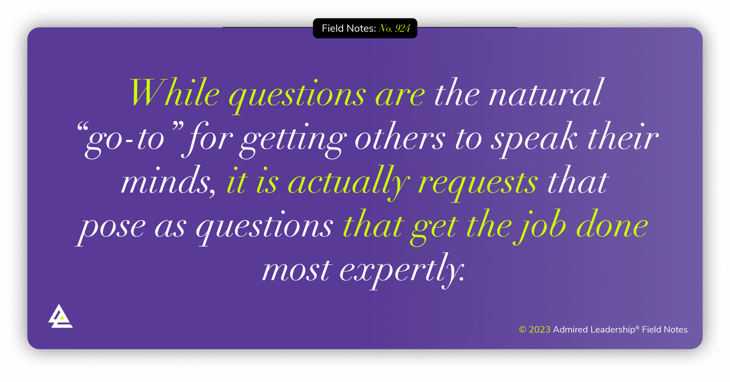 Getting People to Talk