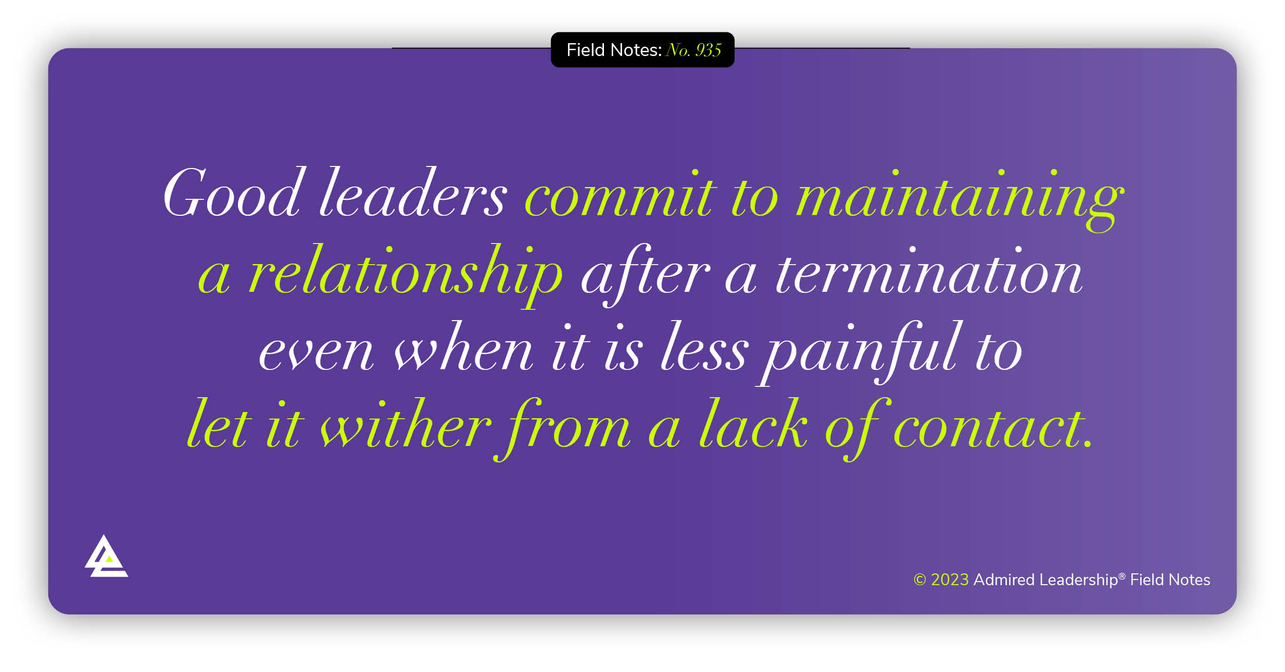 Communicating With Those We Like and Care About After Termination