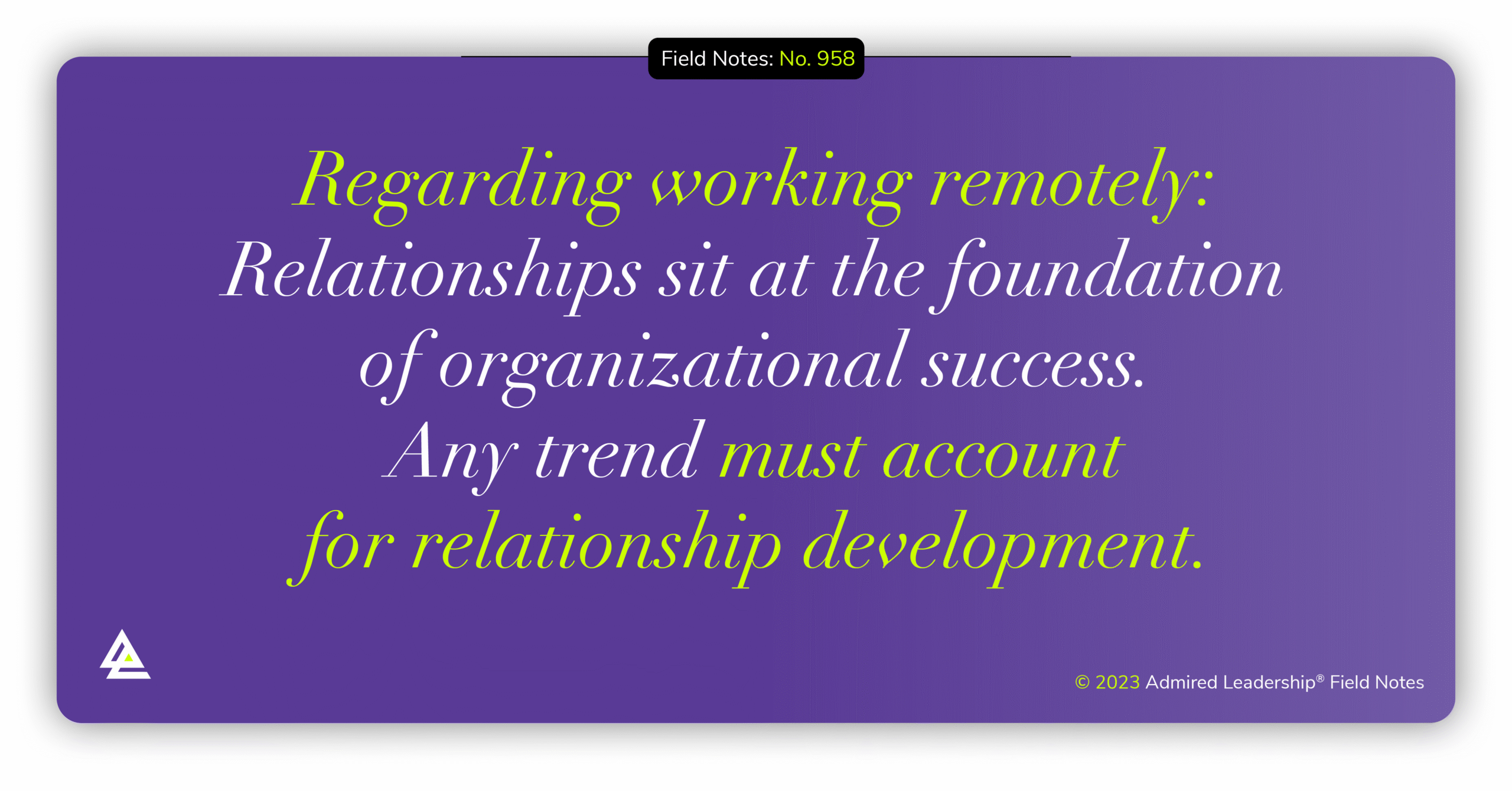 Out of Sight, Out of Mind