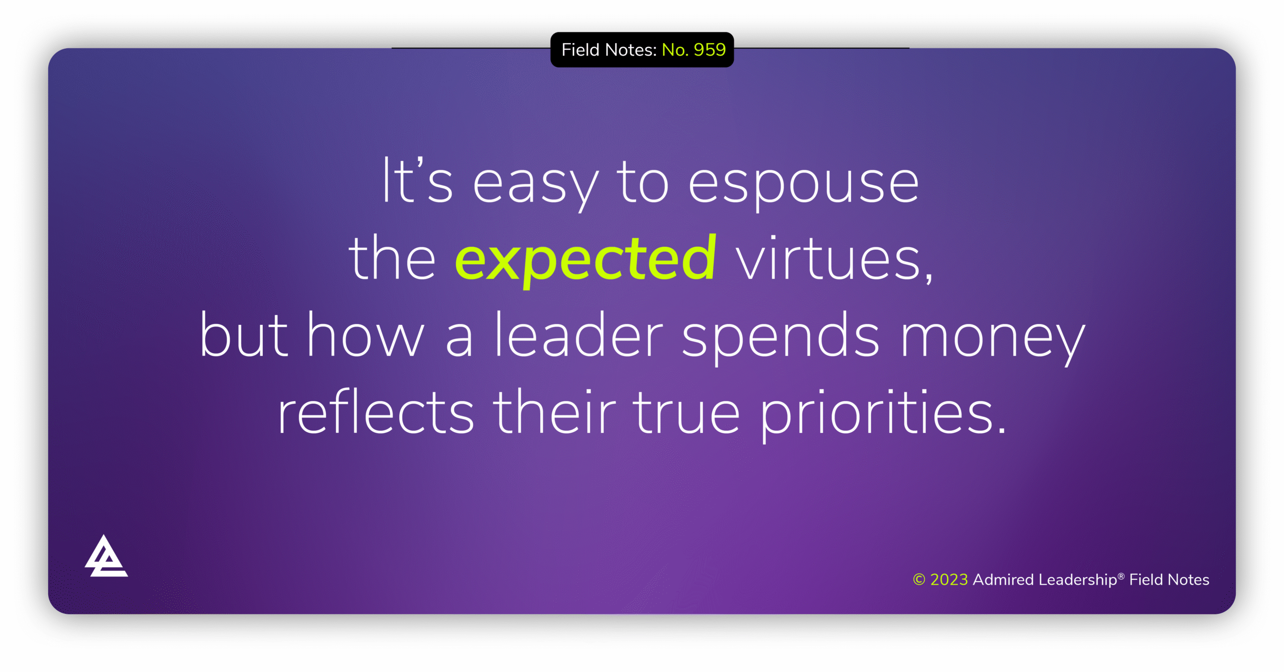 How a Leader Spends Money Tells You Who They Really Are