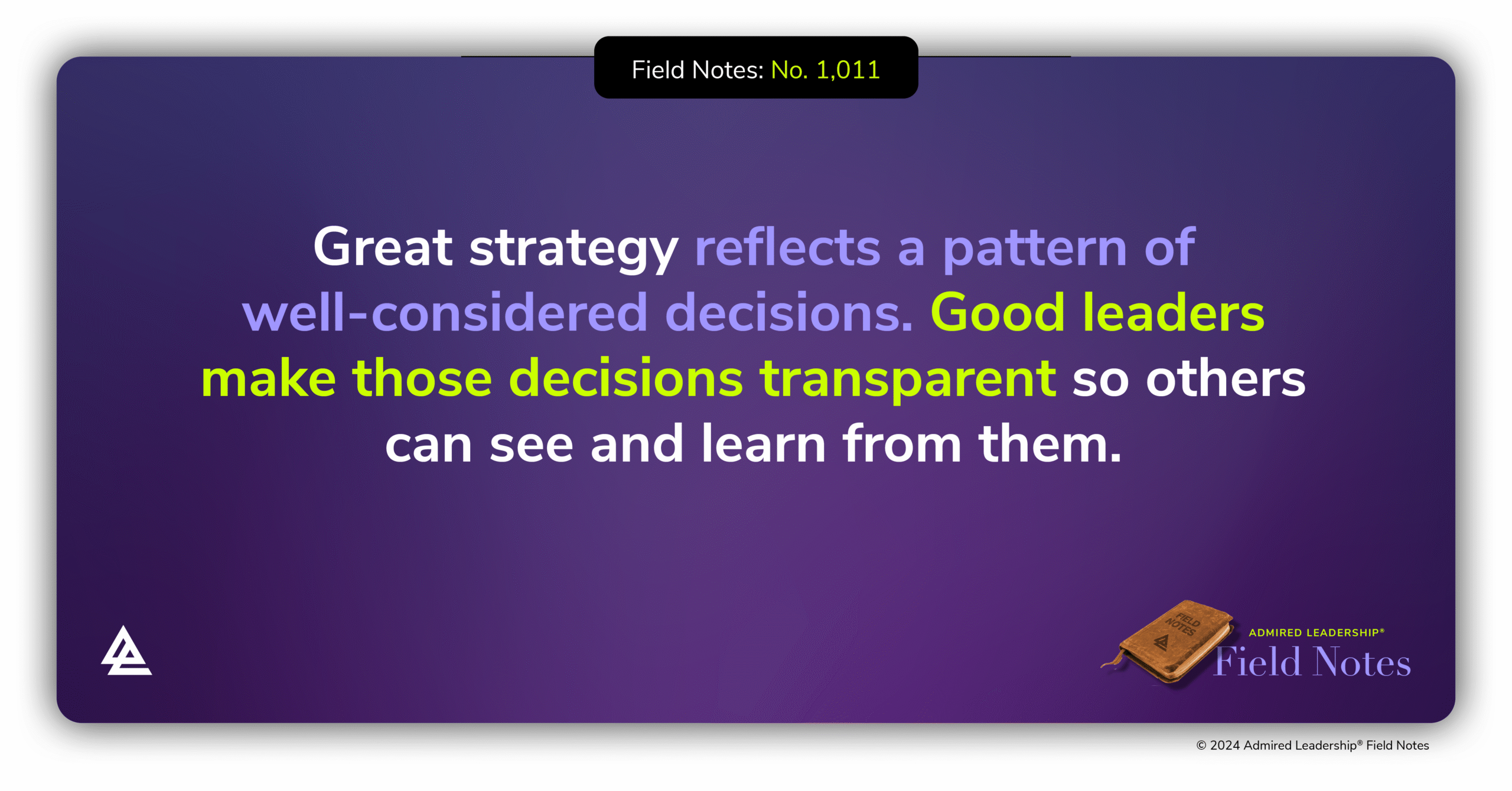 Teaching People to Think Strategically