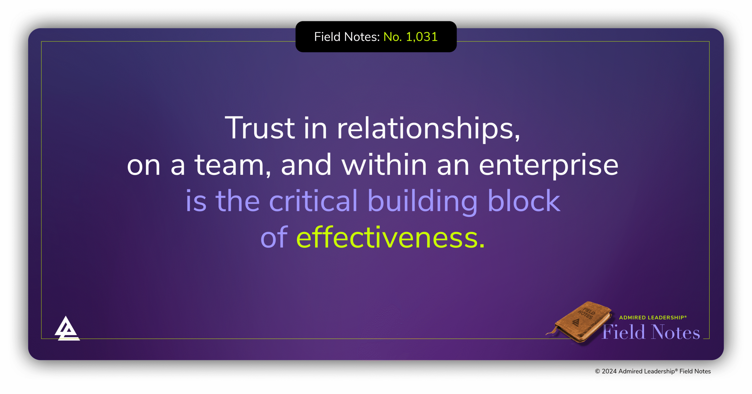 How to Speed Up Trust