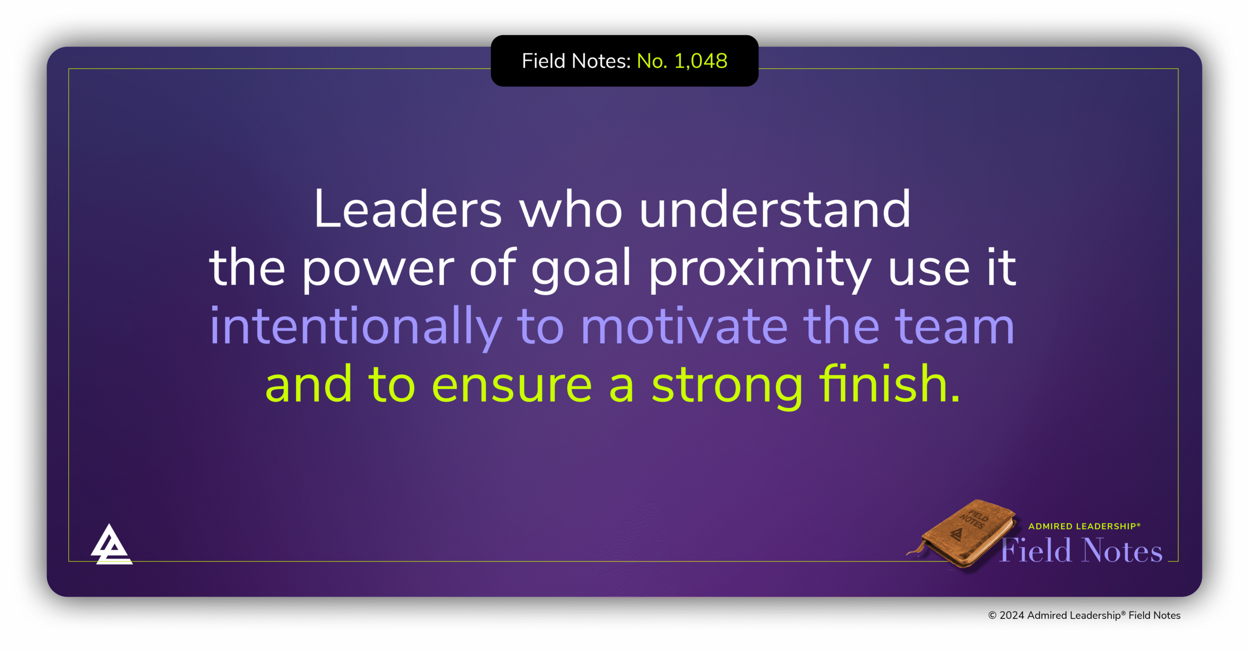 The Power of Nearing the Finish Line