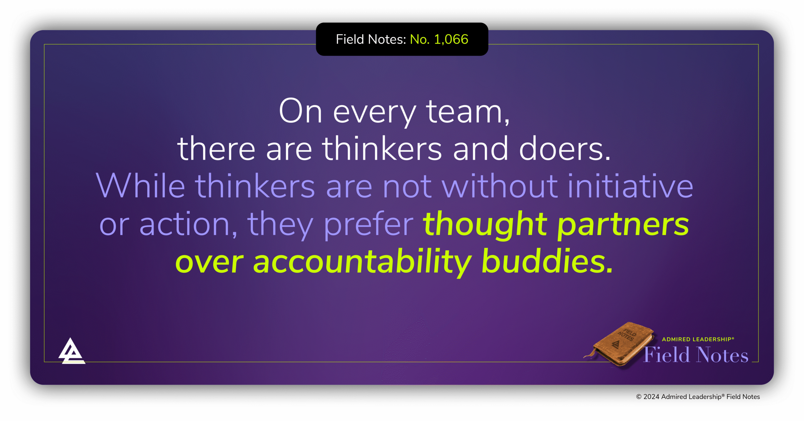 Thinkers and Doers