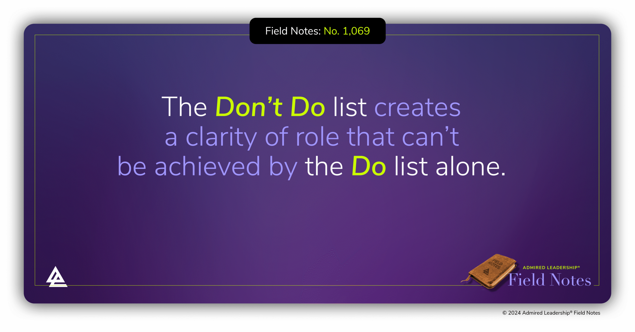 In a New Role, Achieve Clarity With a DON’T DO List