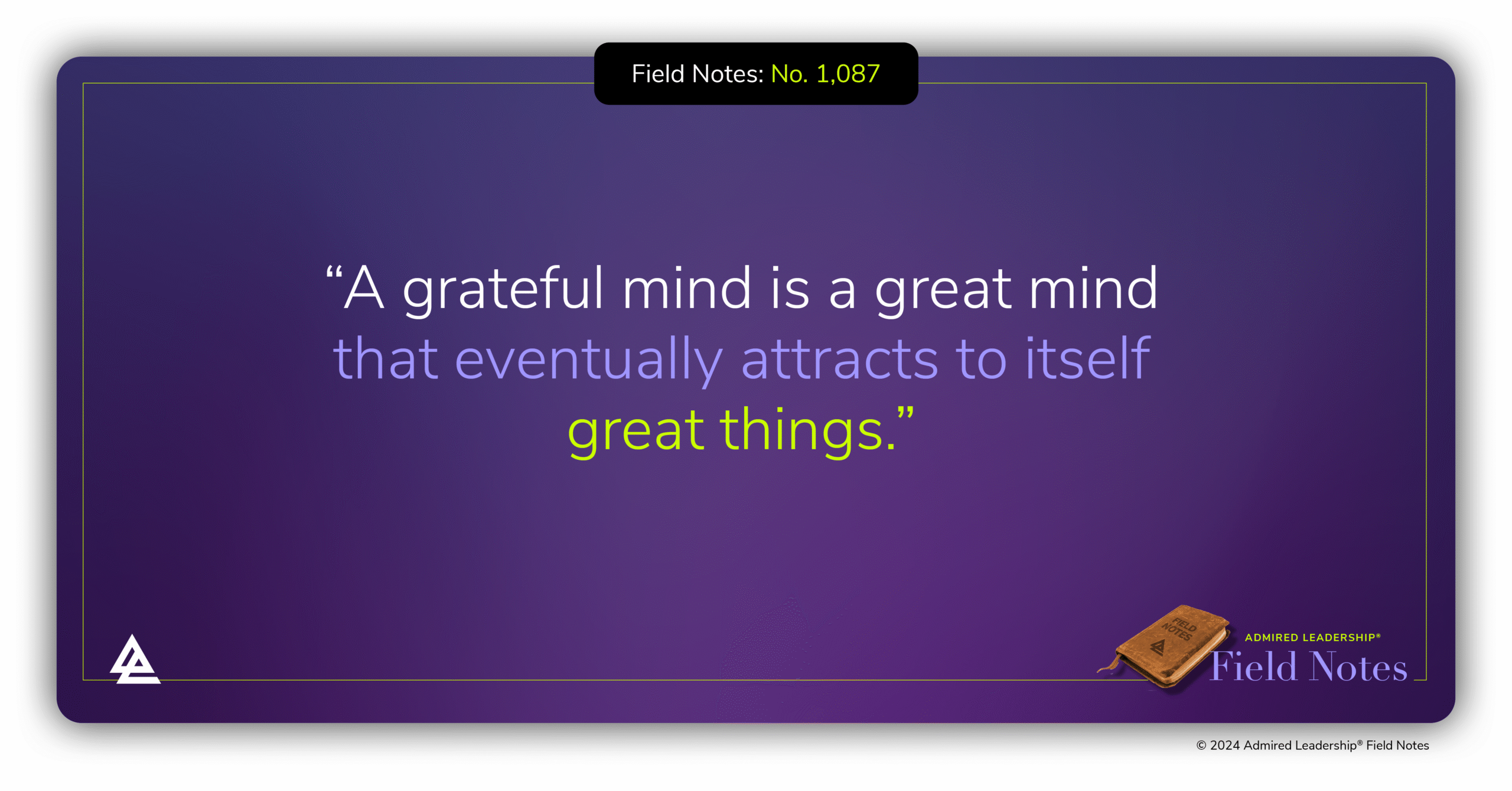 Gratefulness Is More About the Future Than the Past