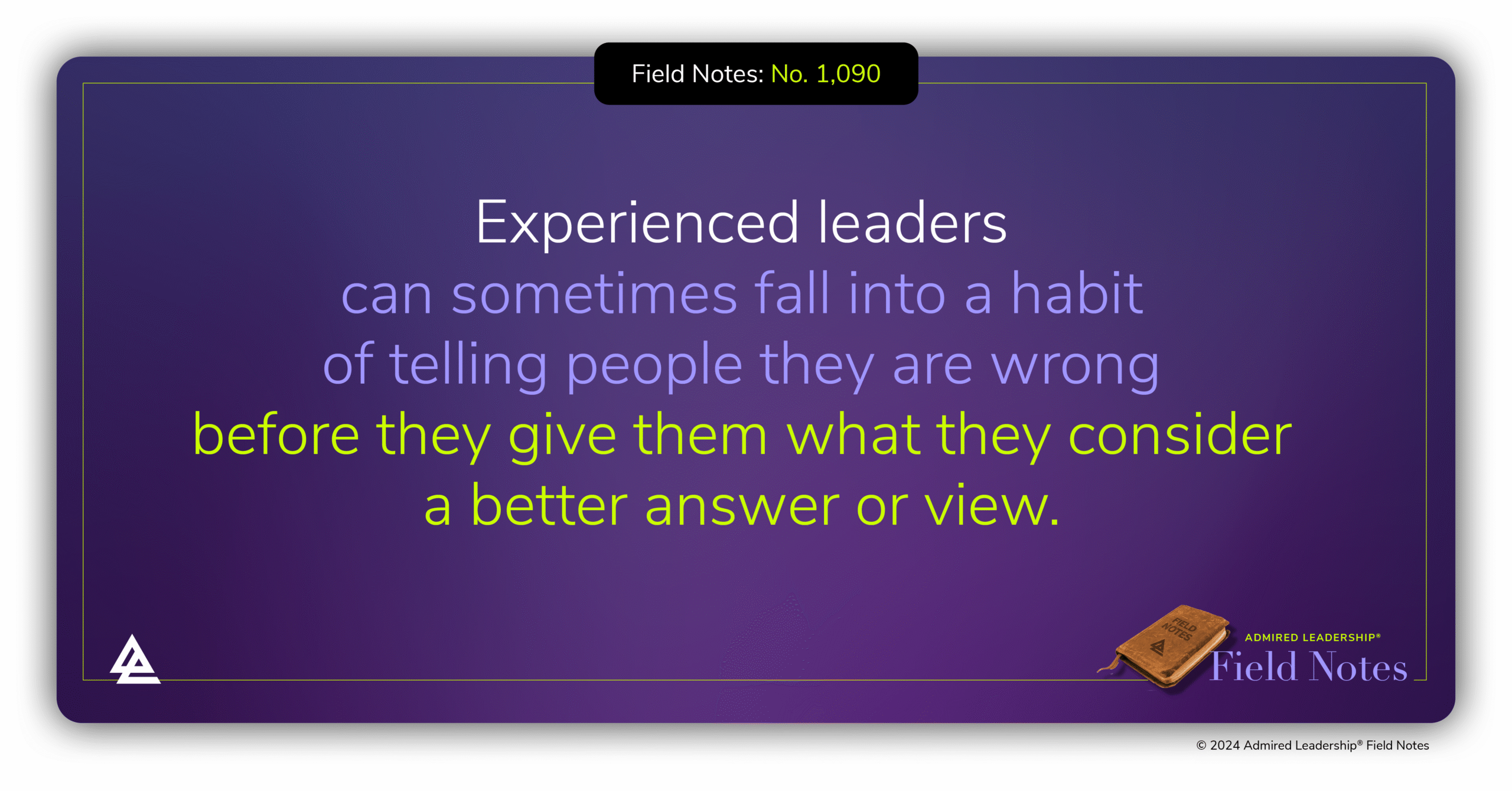 Don’t Tell People They Are Wrong – Tell Them How Right You Are Instead