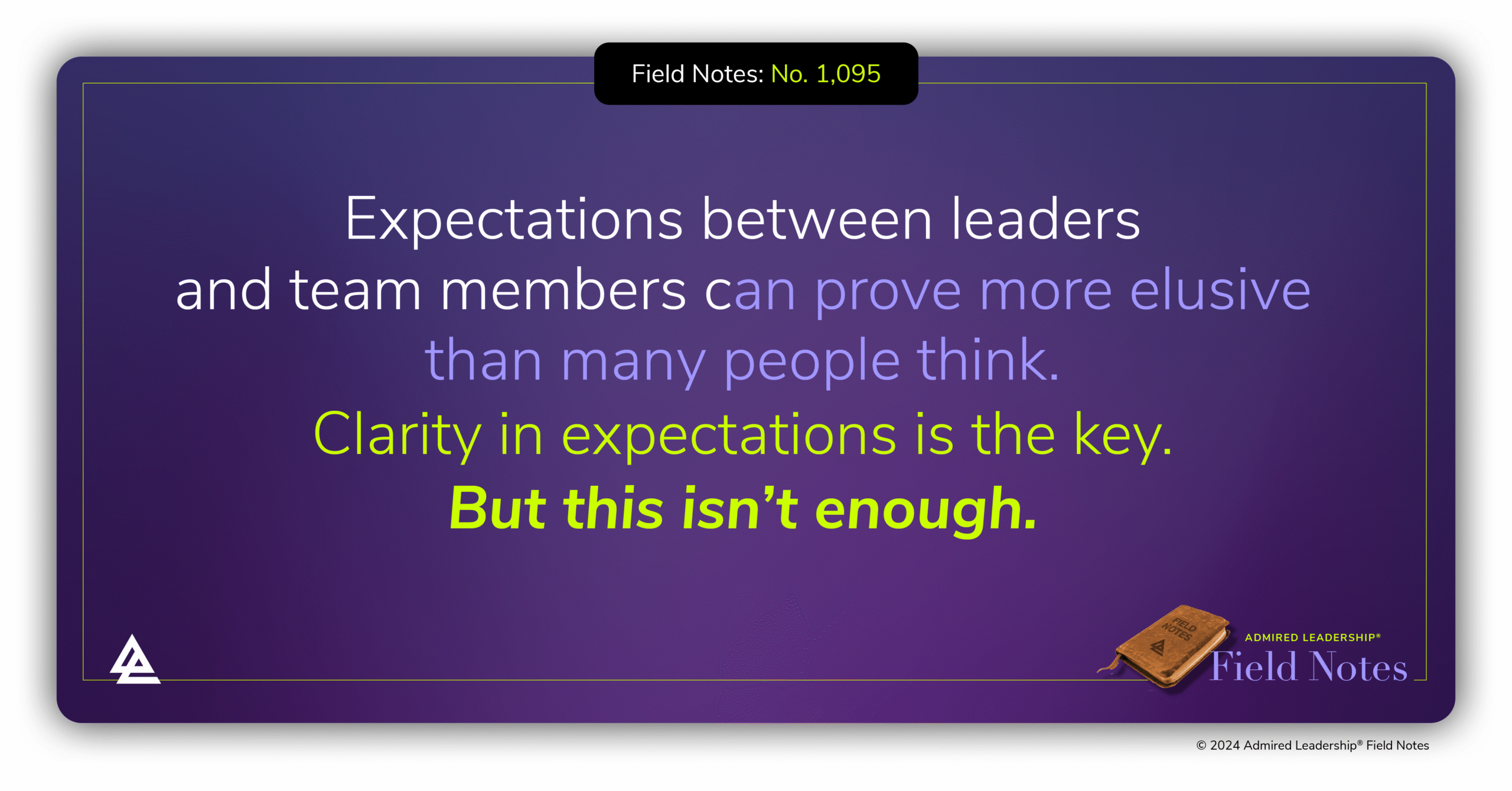 Ask Your Leader to Define the Criteria of Success Before Beginning Any Role, Assignment, or Initiative