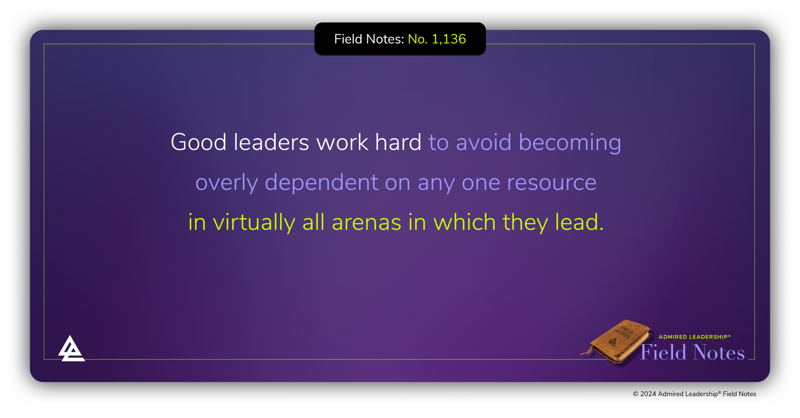 The Peril of Overdependence