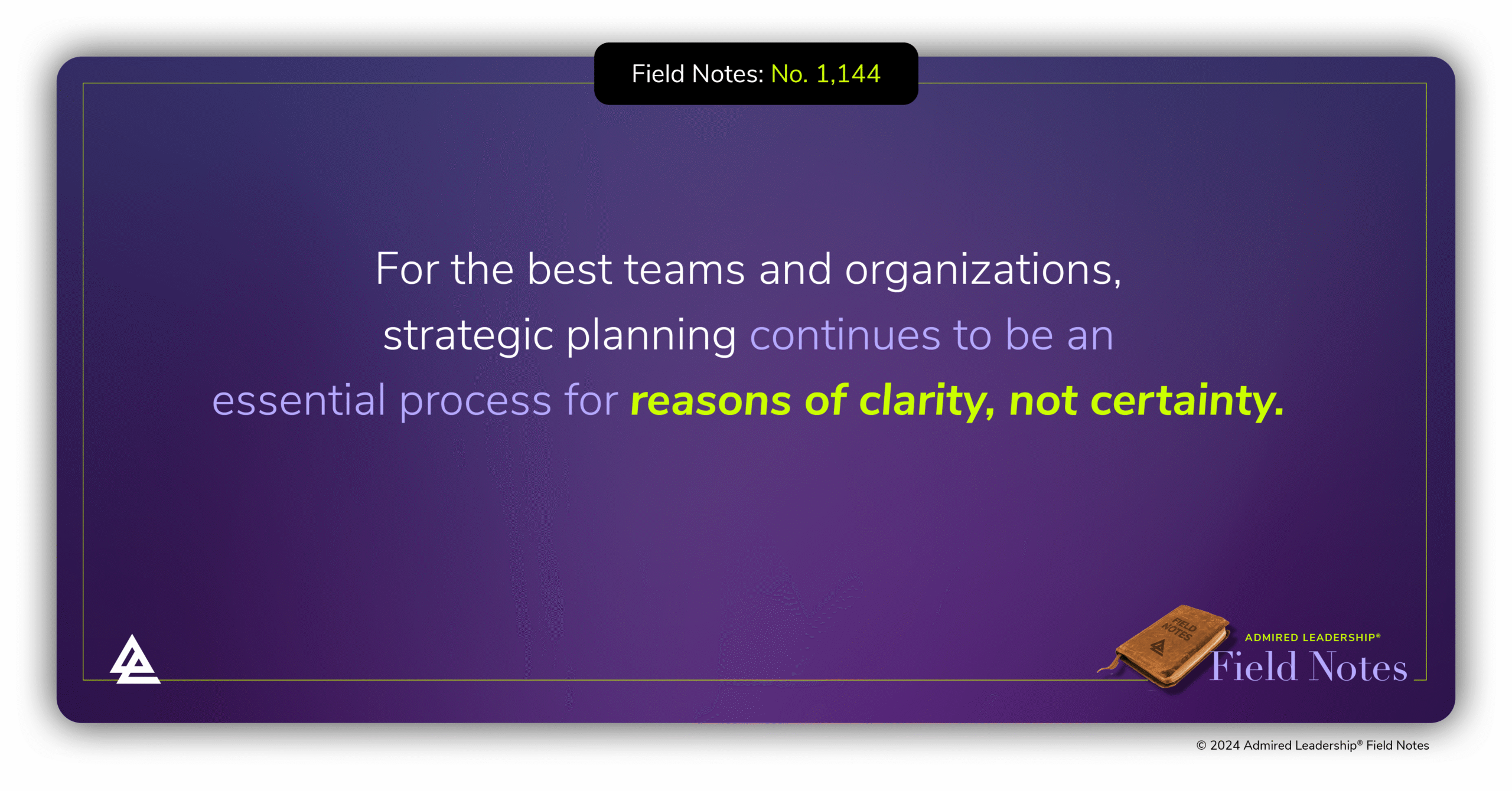 Given the Pace of Change, are Strategic Plans and Business Forecasts Still Useful or Even Necessary?