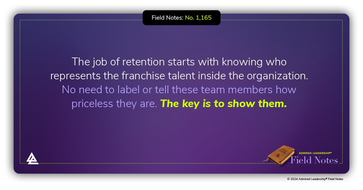 Retaining Franchise Talent Presumes You Know Who They Are