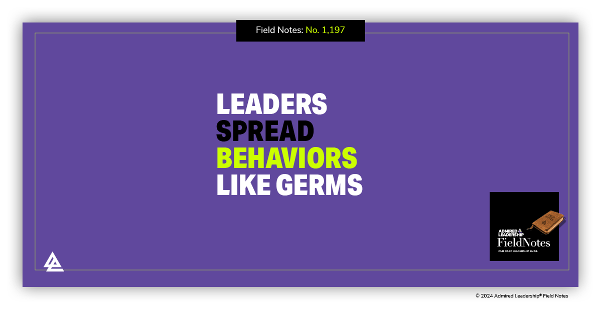 Leaders Spread Behaviors Like Germs