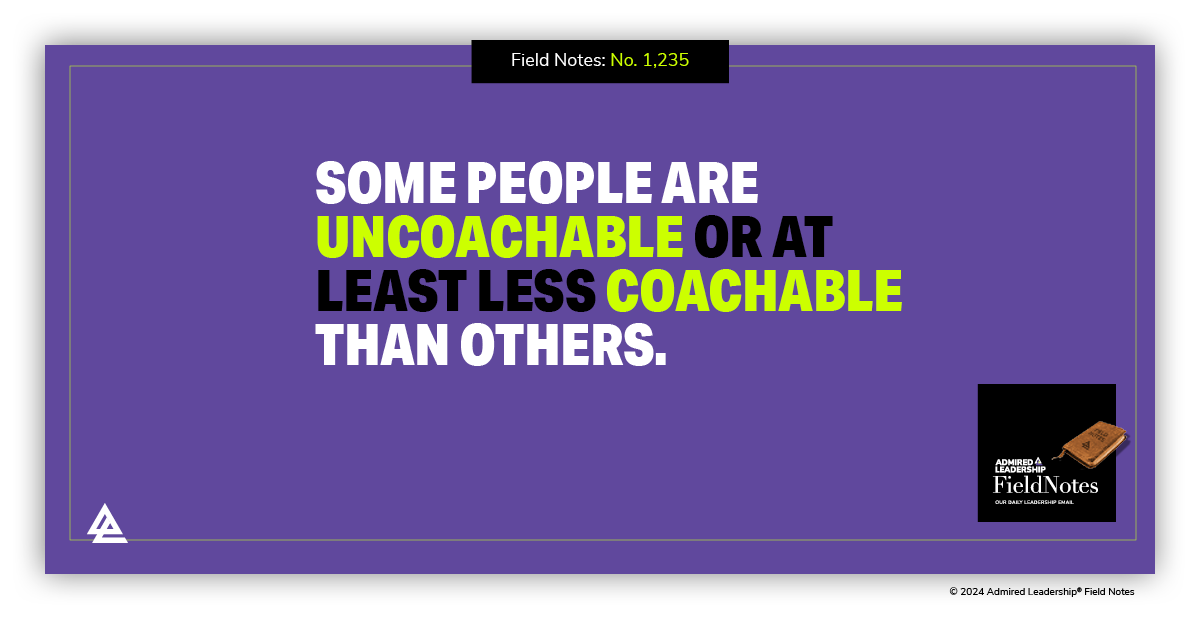 What Makes Some People Uncoachable?