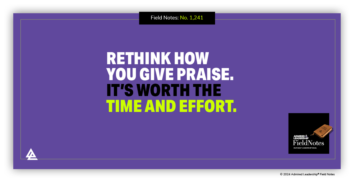 The Advice on How to Offer Praise Is Changing