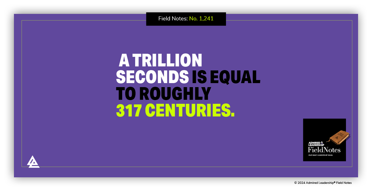 We Are Not Yet Ready to Think in Trillions