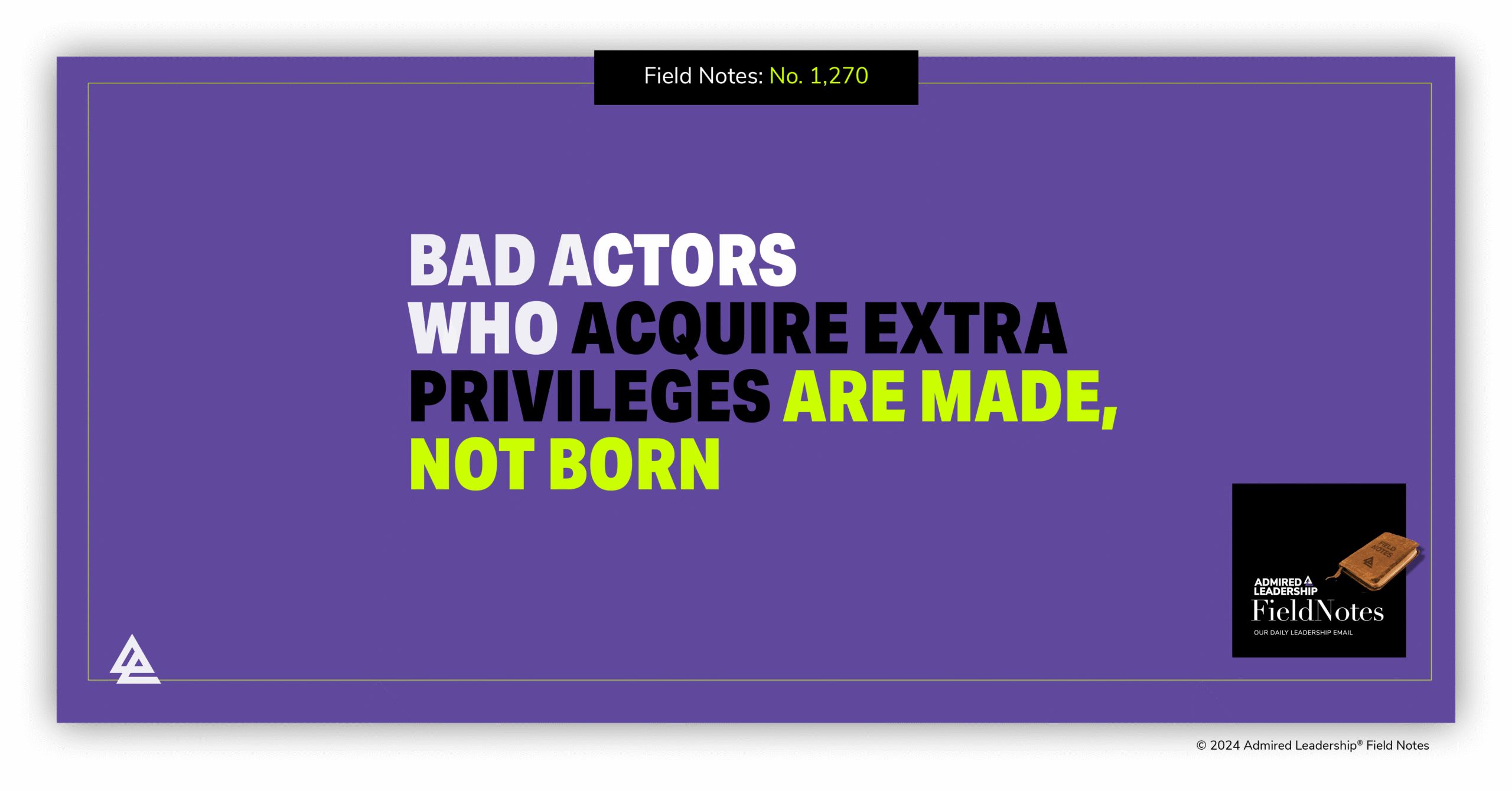 Leader Who Take More Than Their Fair Share