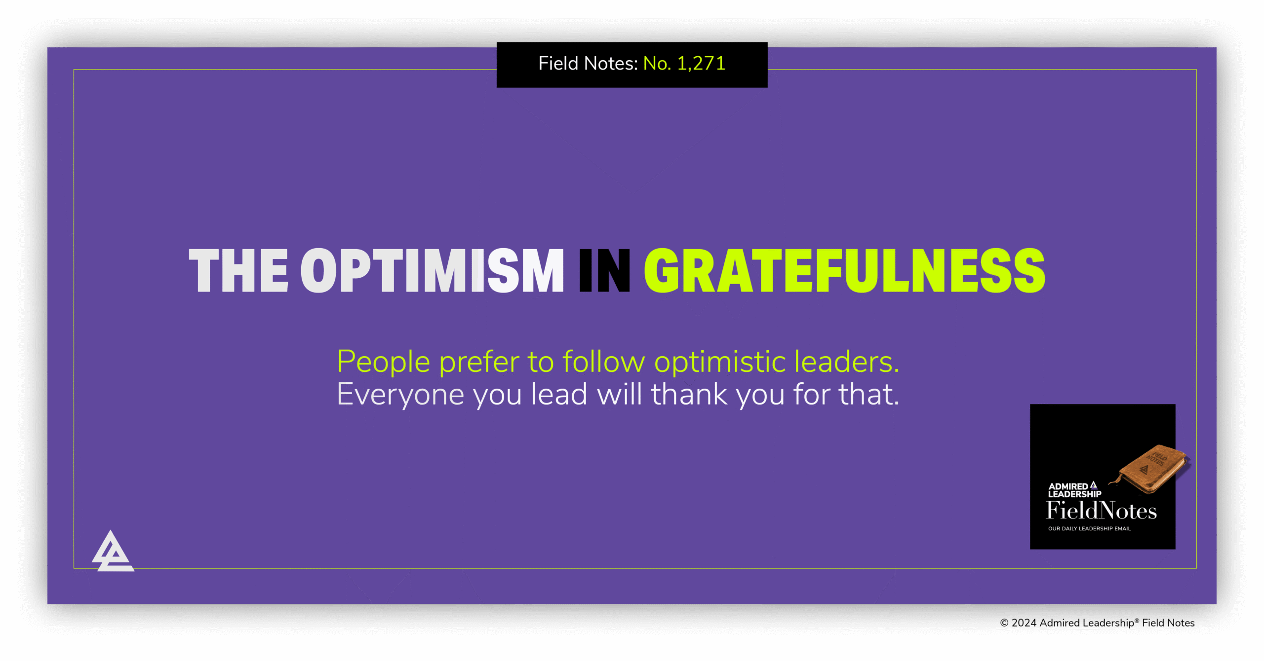The Optimism In Gratefulness