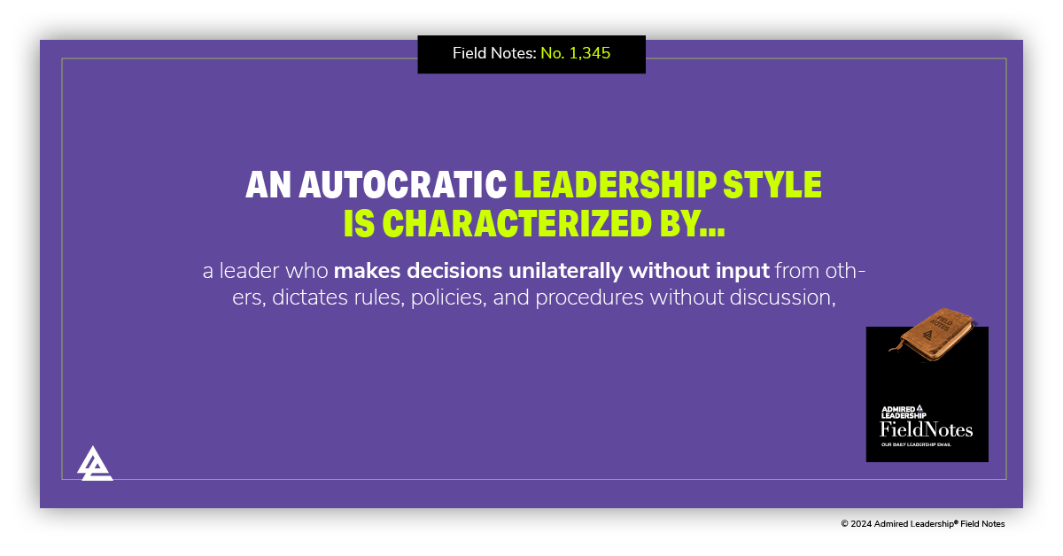 How Autocratic Are You?