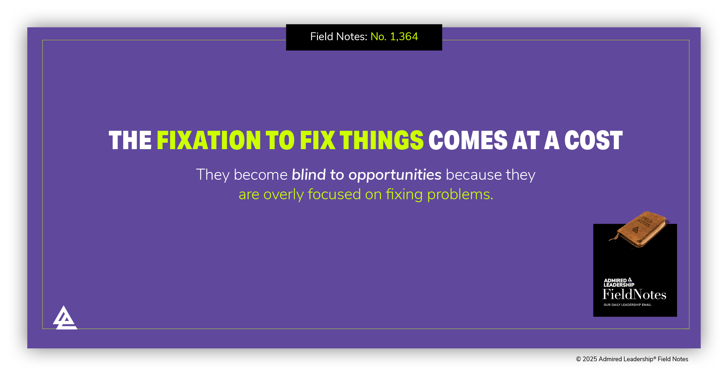 Learning to Think in Opportunities, Not Problems