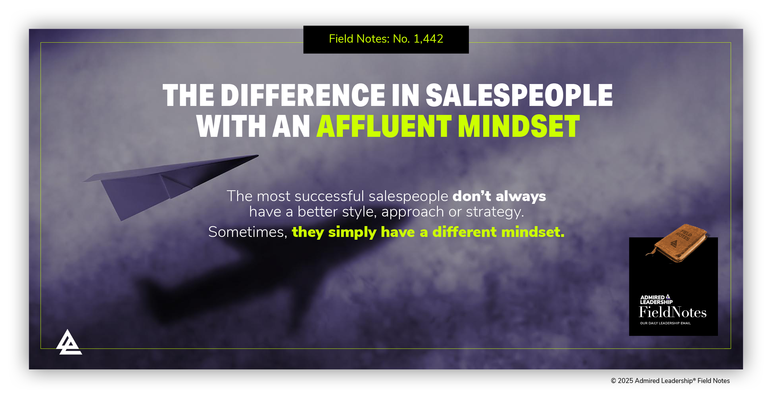 The Difference in Salespeople With an Affluent Mindset