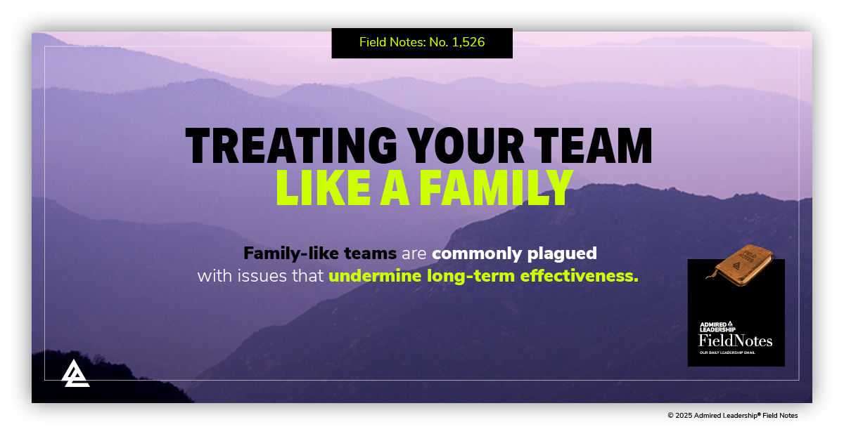 Treating Your Team Like a Family
