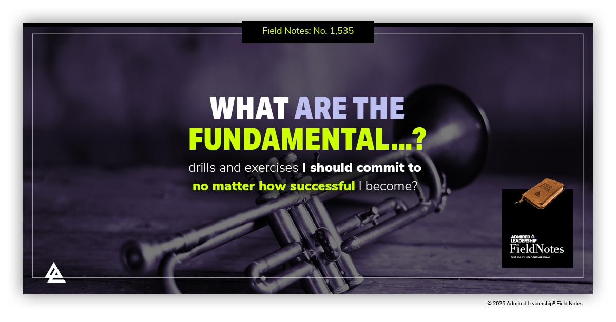 For Top Performers, Practicing Fundamentals Never Gets Old