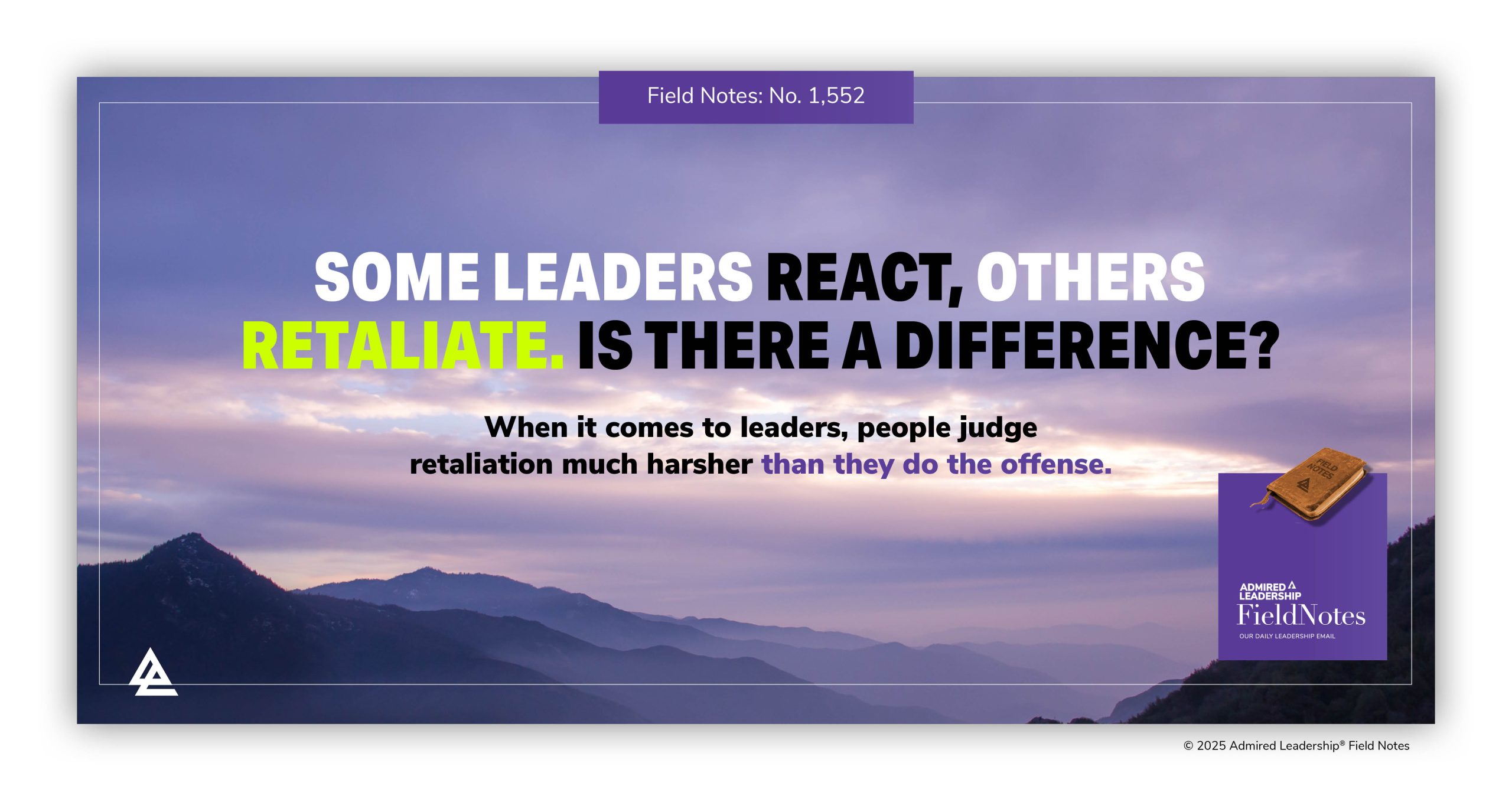 Even When an Extreme Response Is Justified, Retaliation Is Judged More Harshly