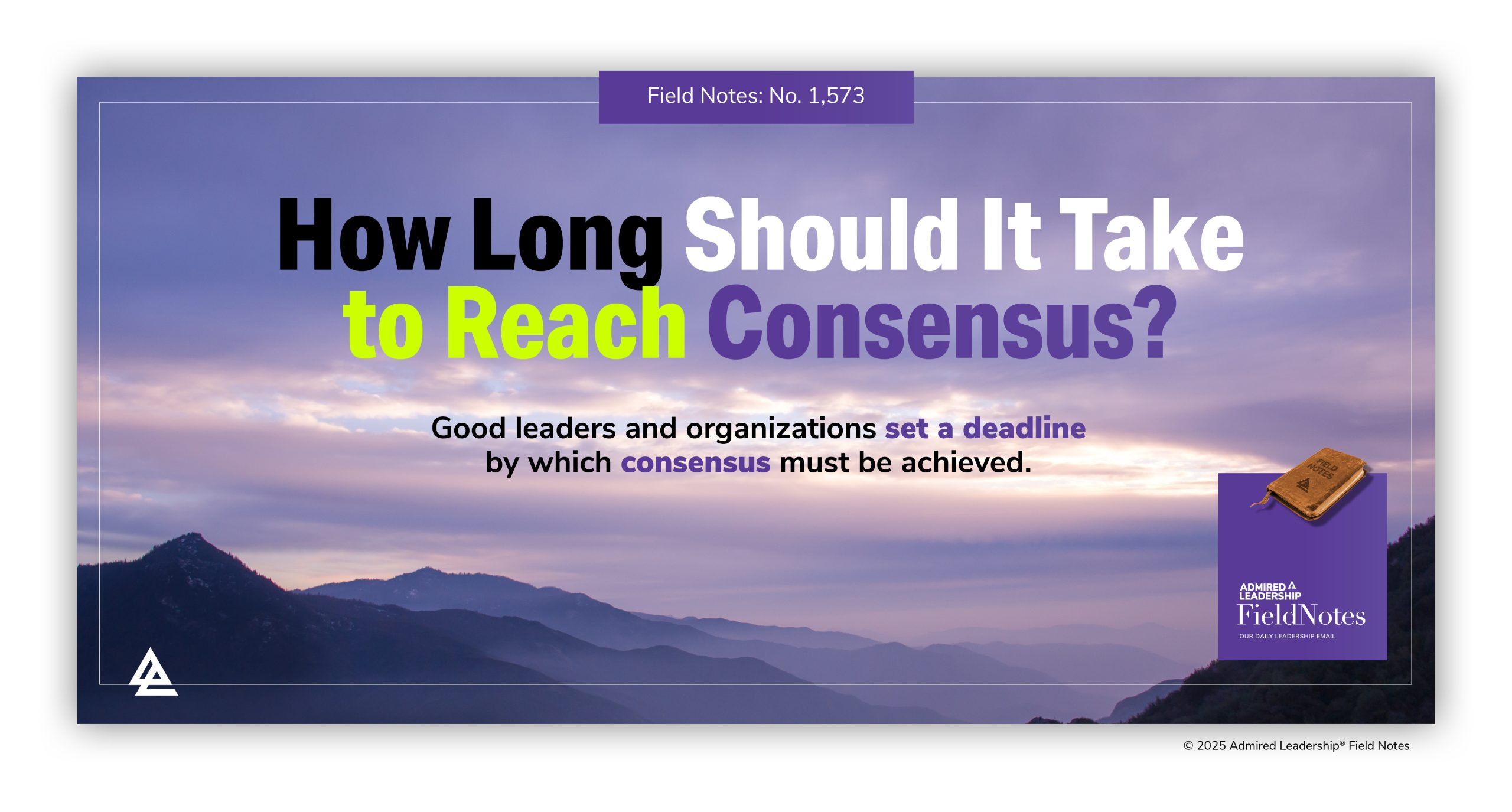 How Long Should It Take  to Reach Consensus?