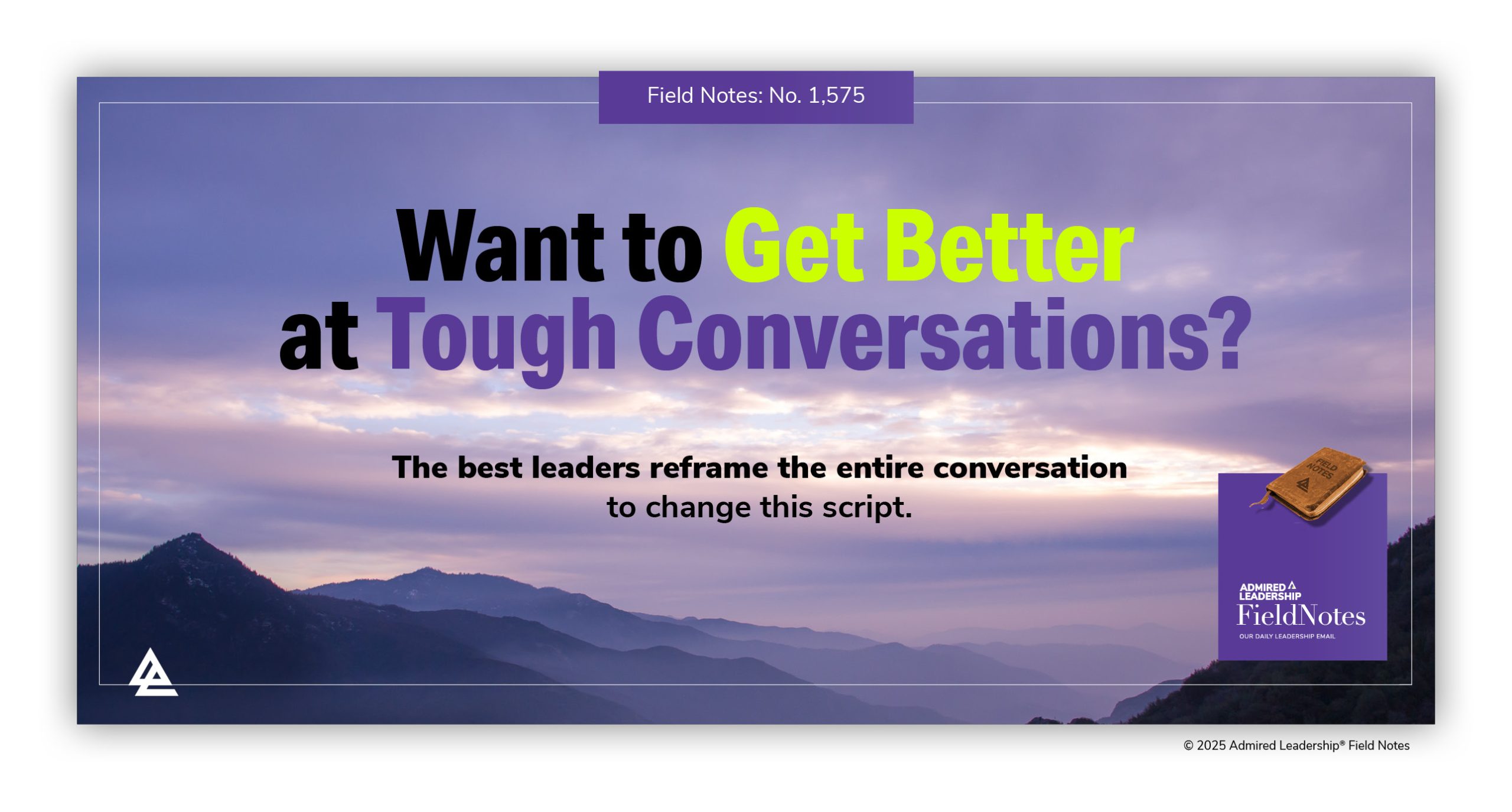 Getting Better at Tough Conversations