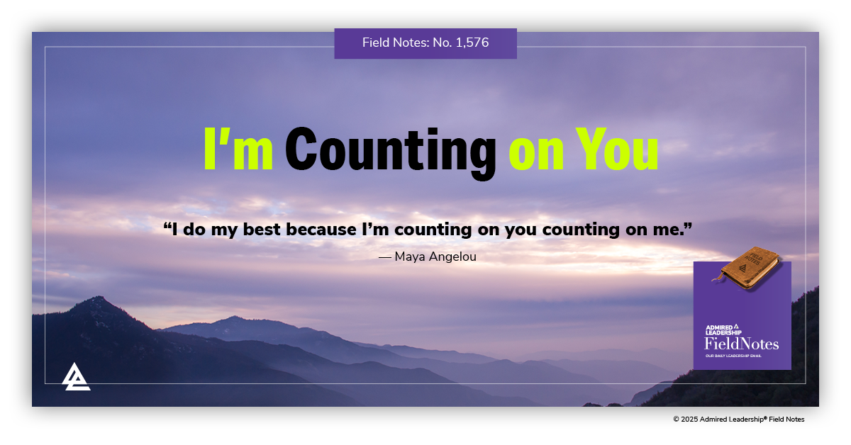 I’m Counting on You