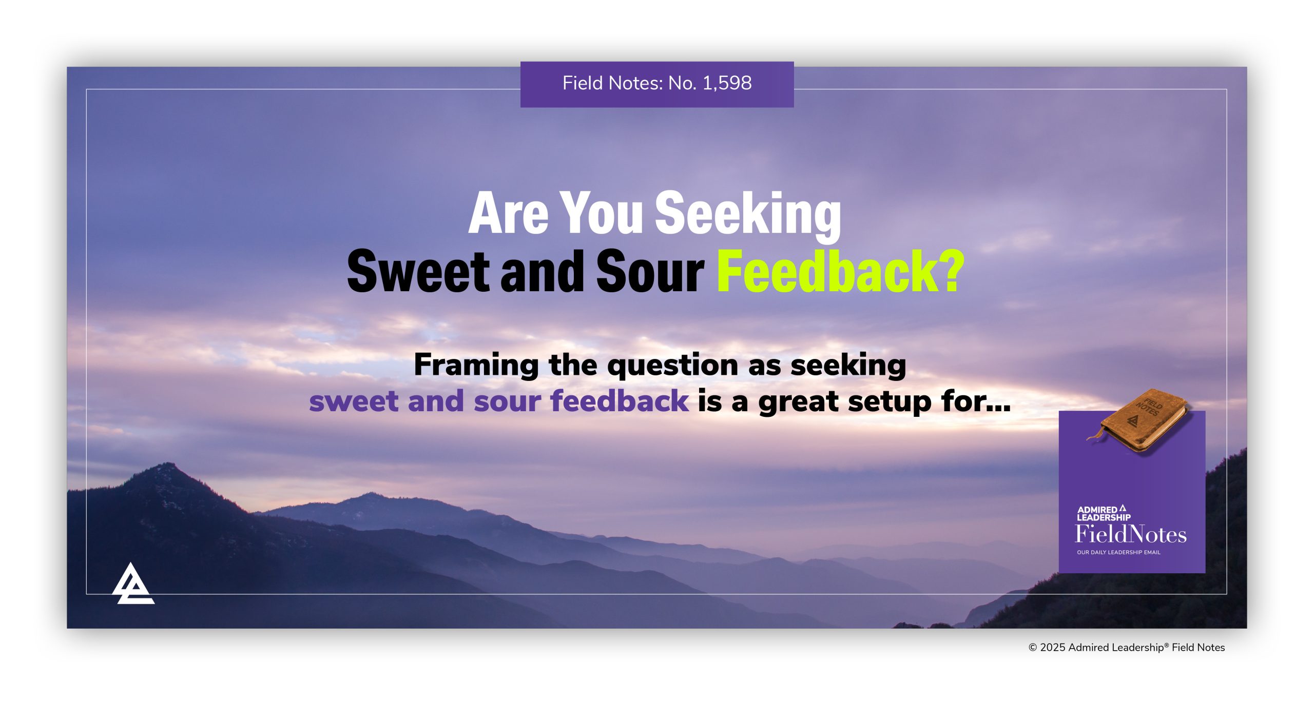 Seeking Sweet and Sour Feedback