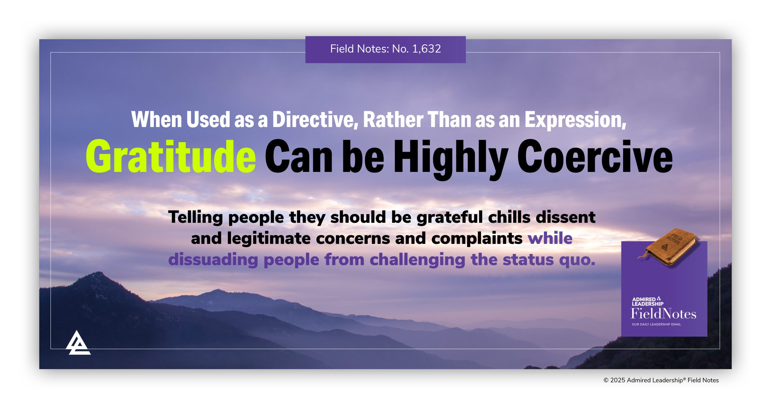 Be Careful Not to Weaponize Gratitude