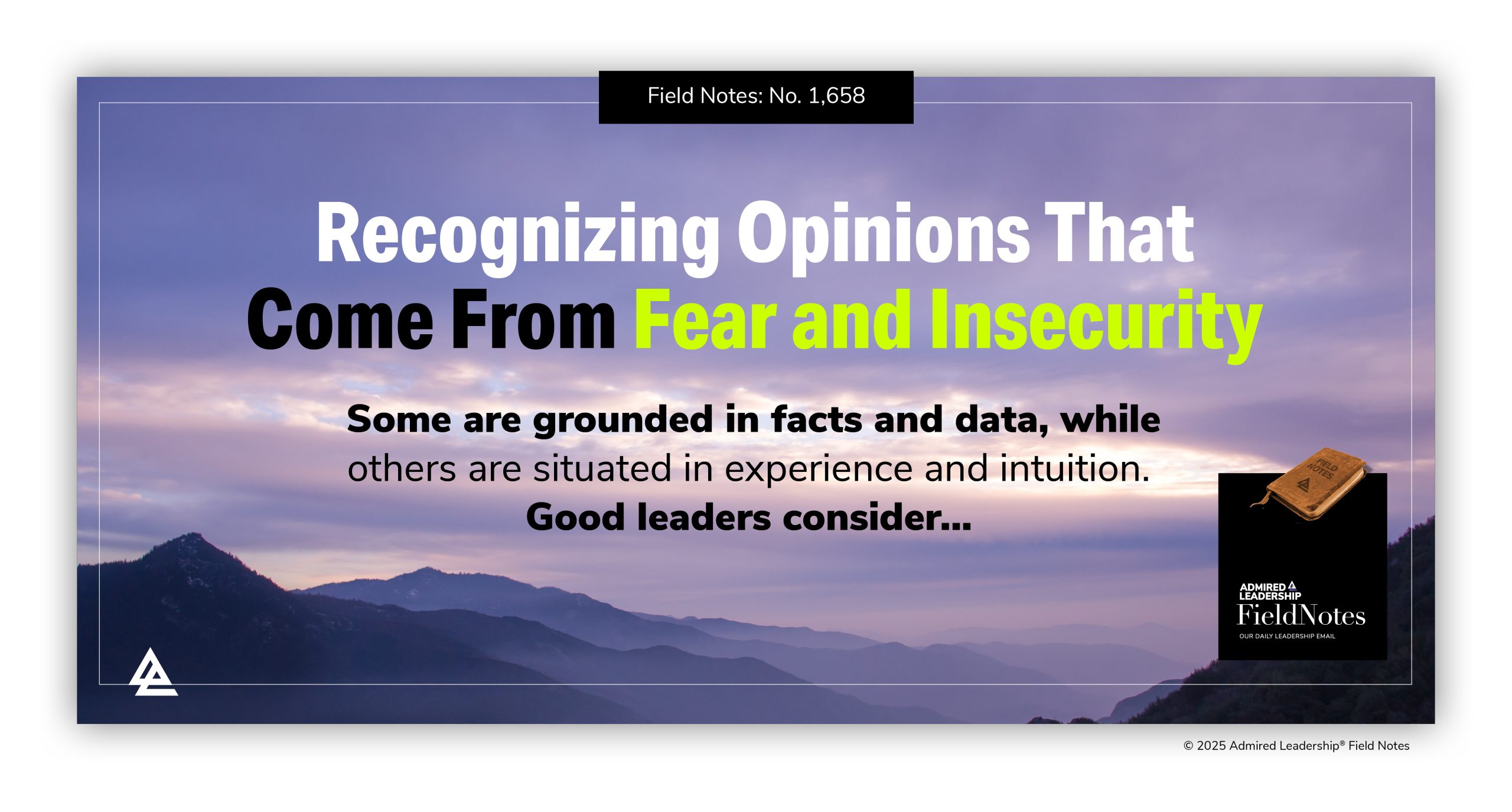 Recognizing Opinions That Come From Fear and Insecurity