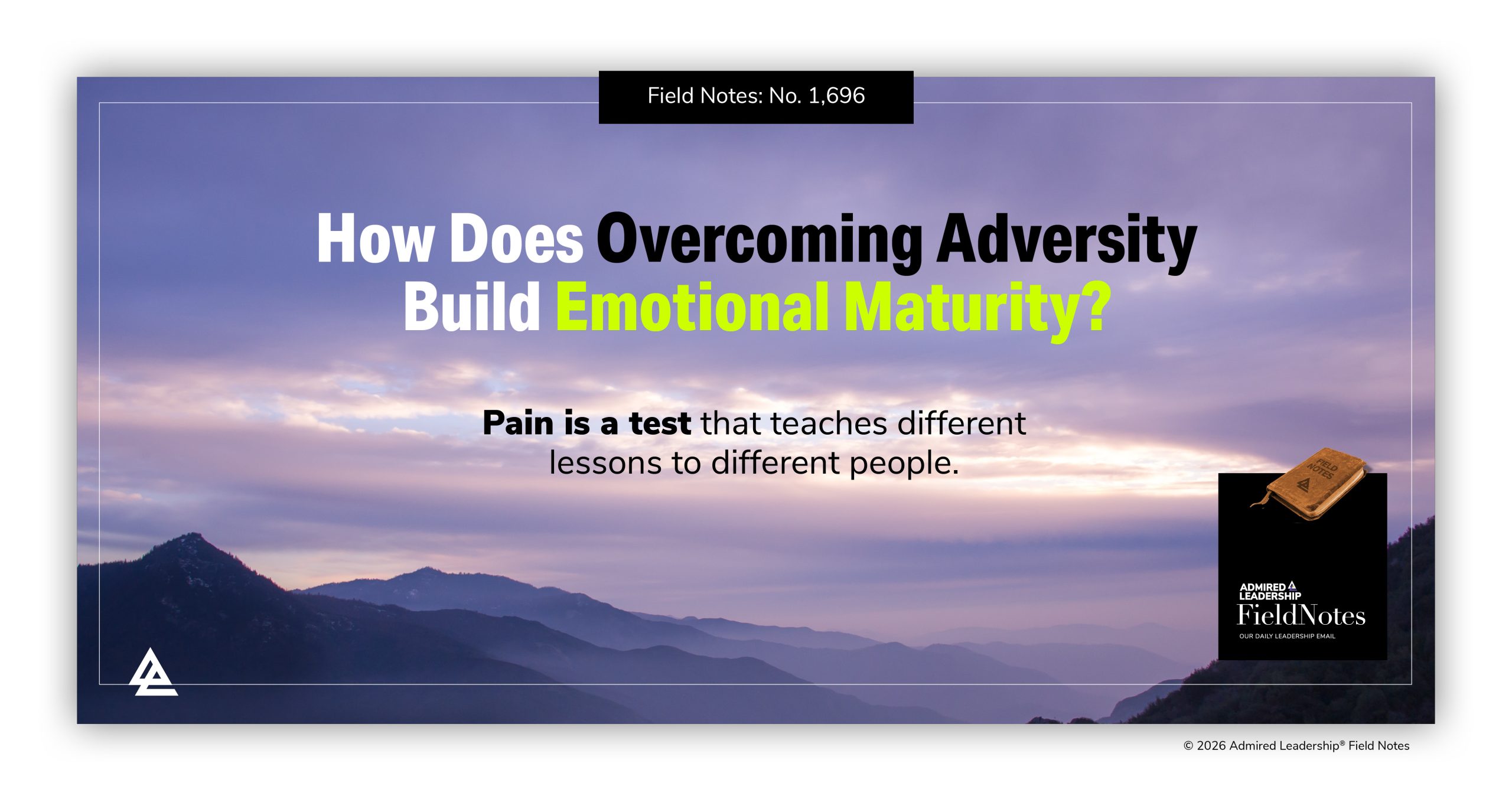 How Overcoming Adversity Builds Emotional Maturity