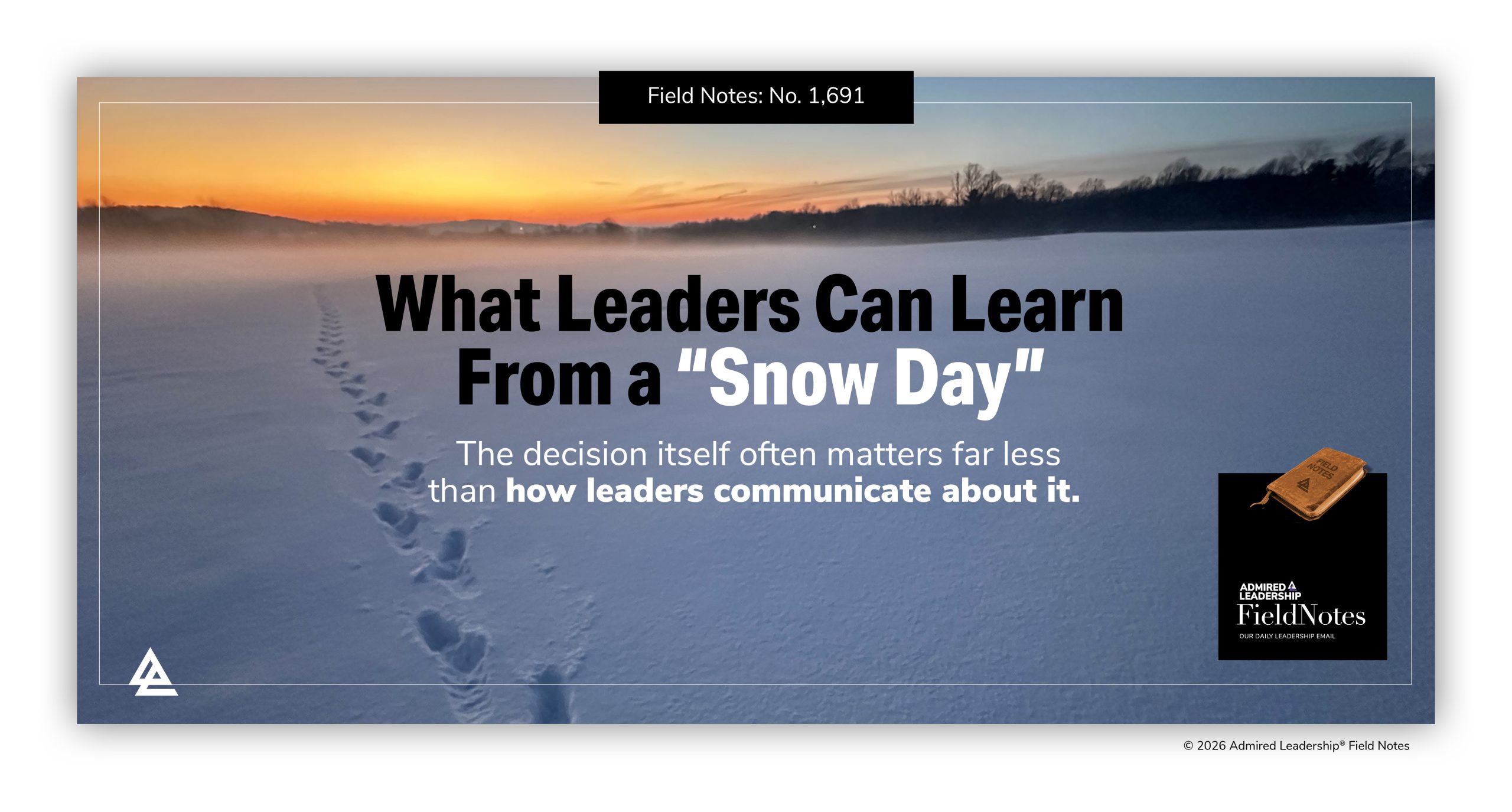 What Leaders Can Learn From a ‘Snow Day’