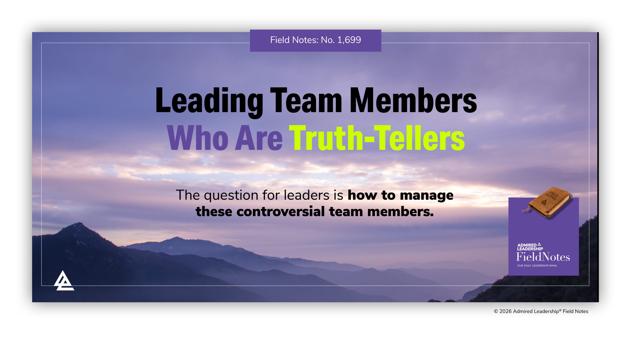 Leading Team Members Who Are Truth Tellers